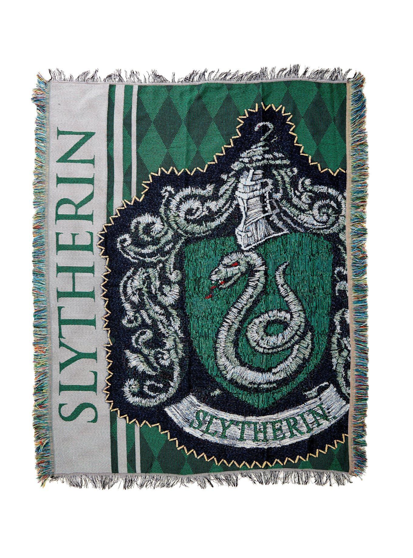 Harry Potter Slytherin Woven Tapestry Throw, , hi-res