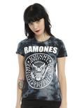 The Ramones Tie Dye Seal Girls T-Shirt, TIE DYE, hi-res