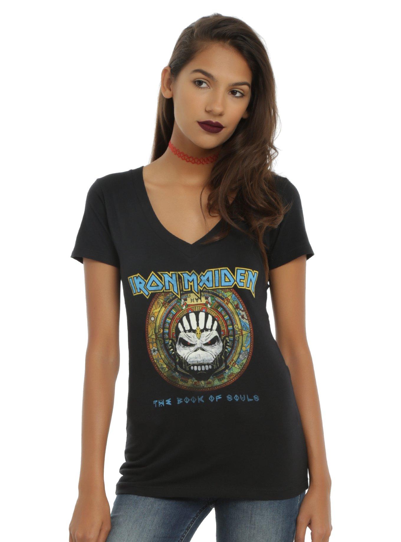 Iron Maiden The Book Of Souls Girls T-Shirt, BLACK, hi-res