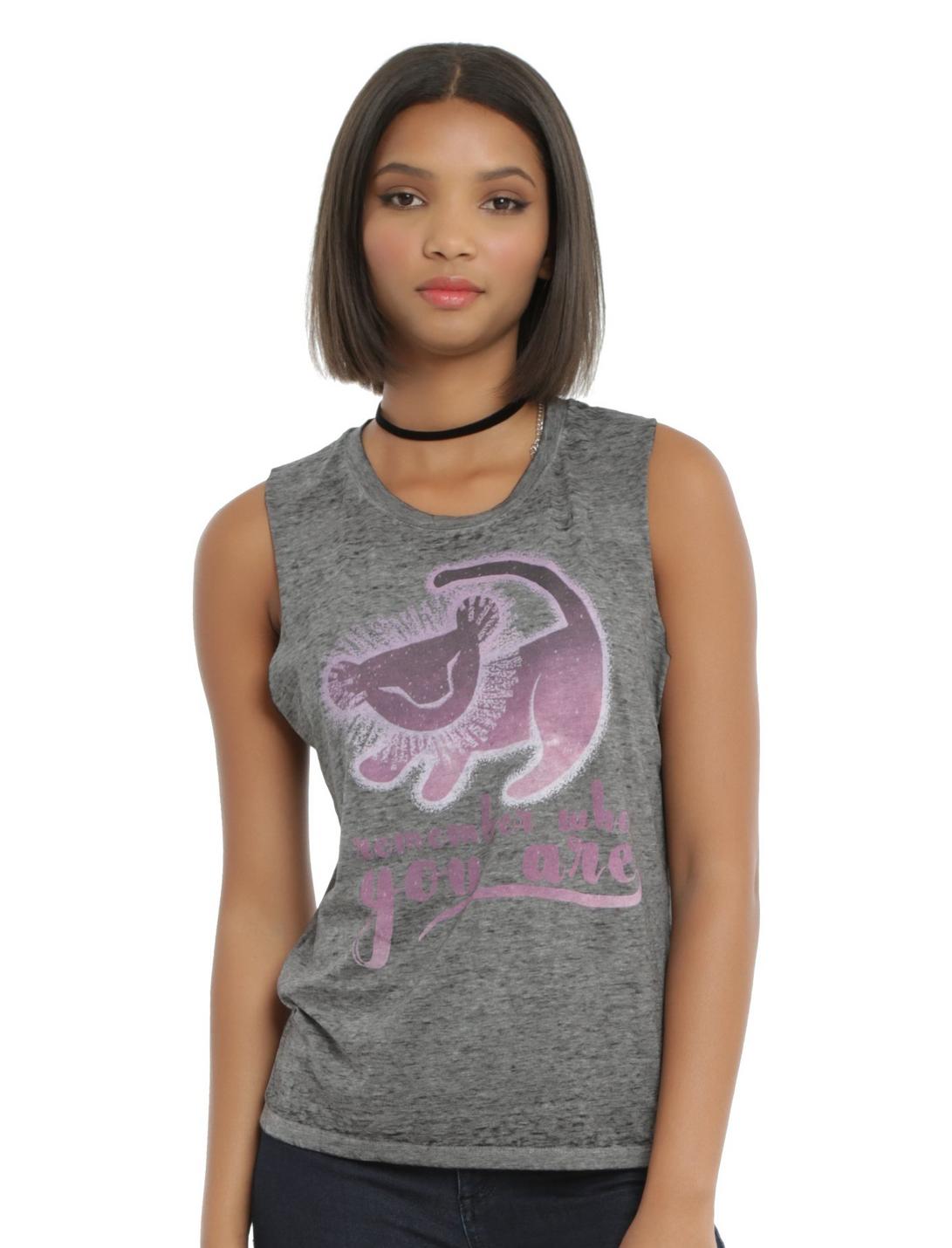Disney The Lion King Remember Girls Muscle Top, GREY, hi-res