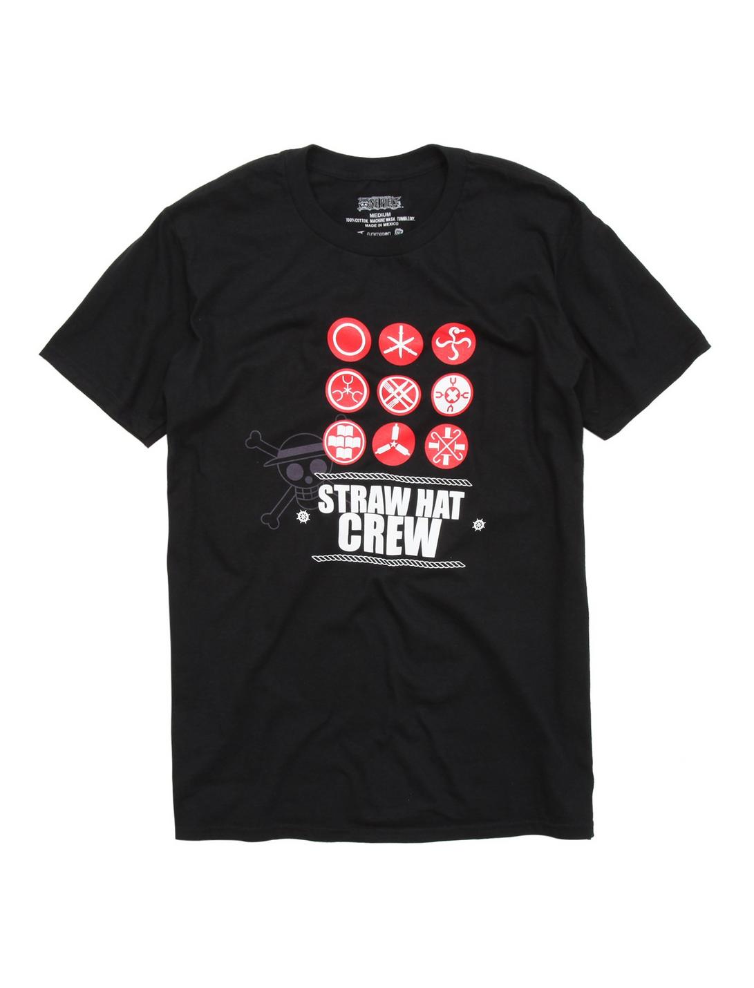 One Piece Straw Hat Crew T-Shirt, BLACK, hi-res