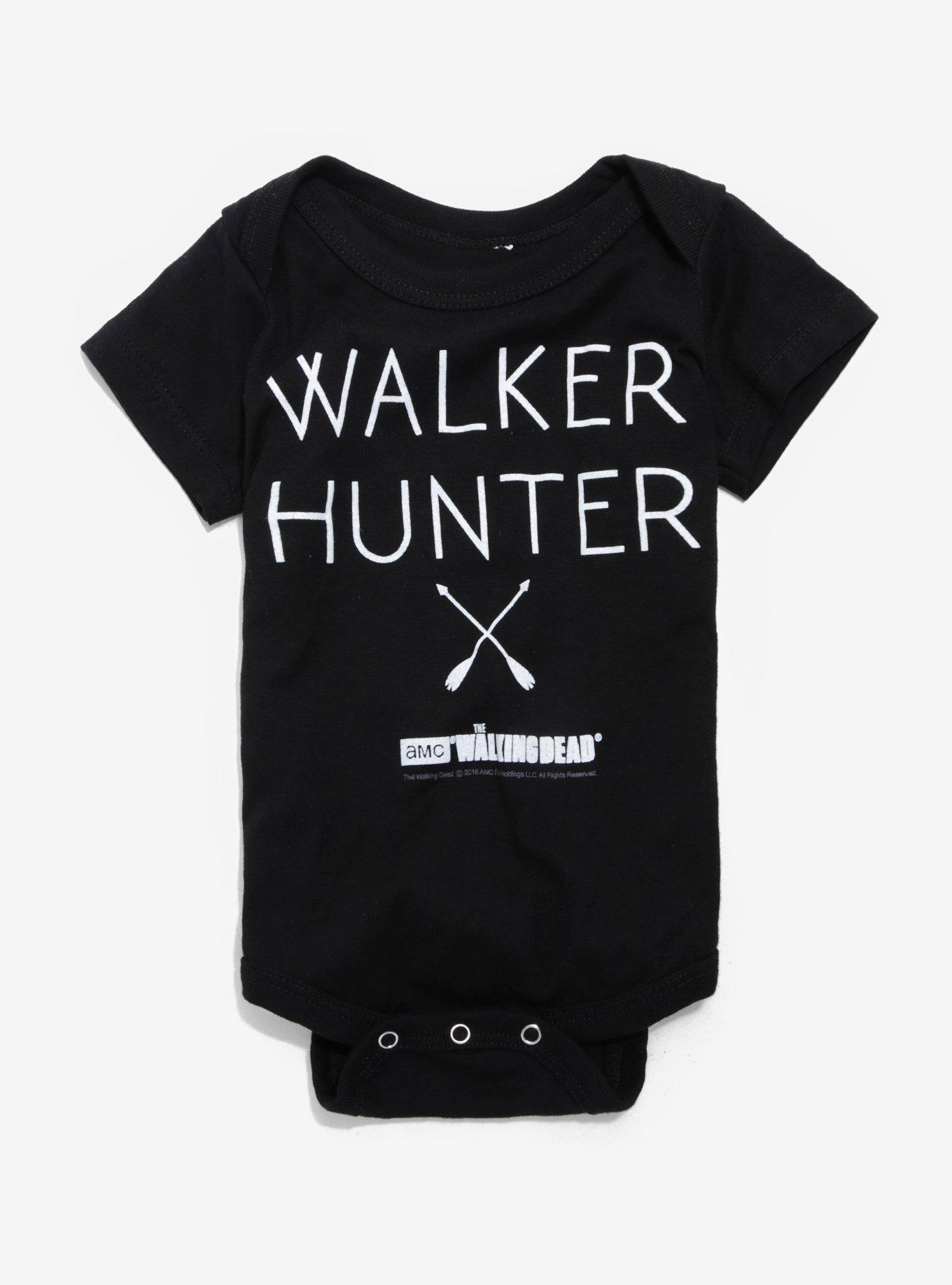 The Walking Dead Walker Hunter Baby Bodysuit, BLACK, hi-res