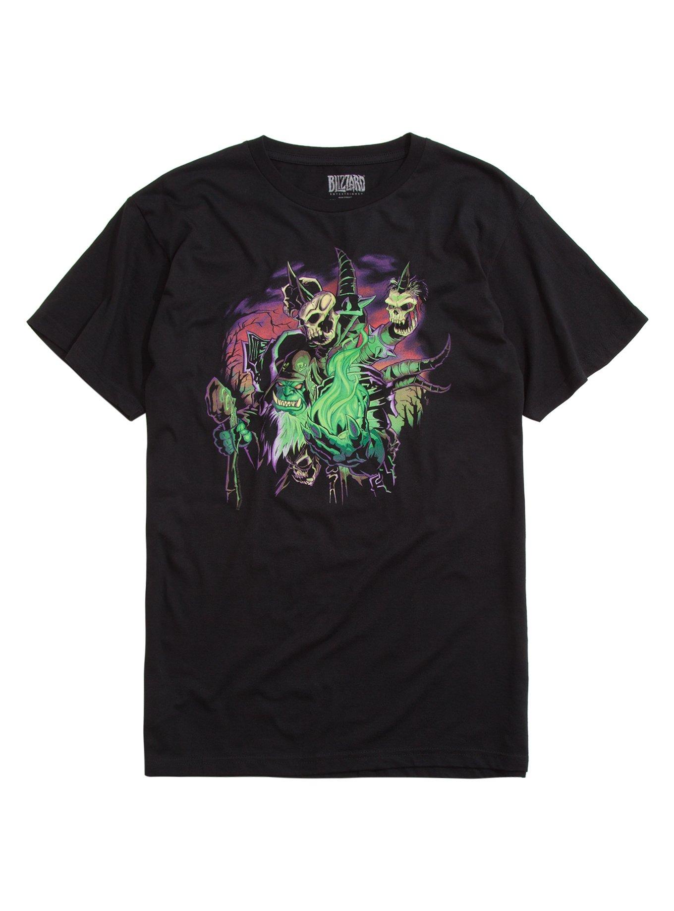 World Of Warcraft: Legion Destroyer Of Dreams Gul'dan T-Shirt, BLACK, hi-res