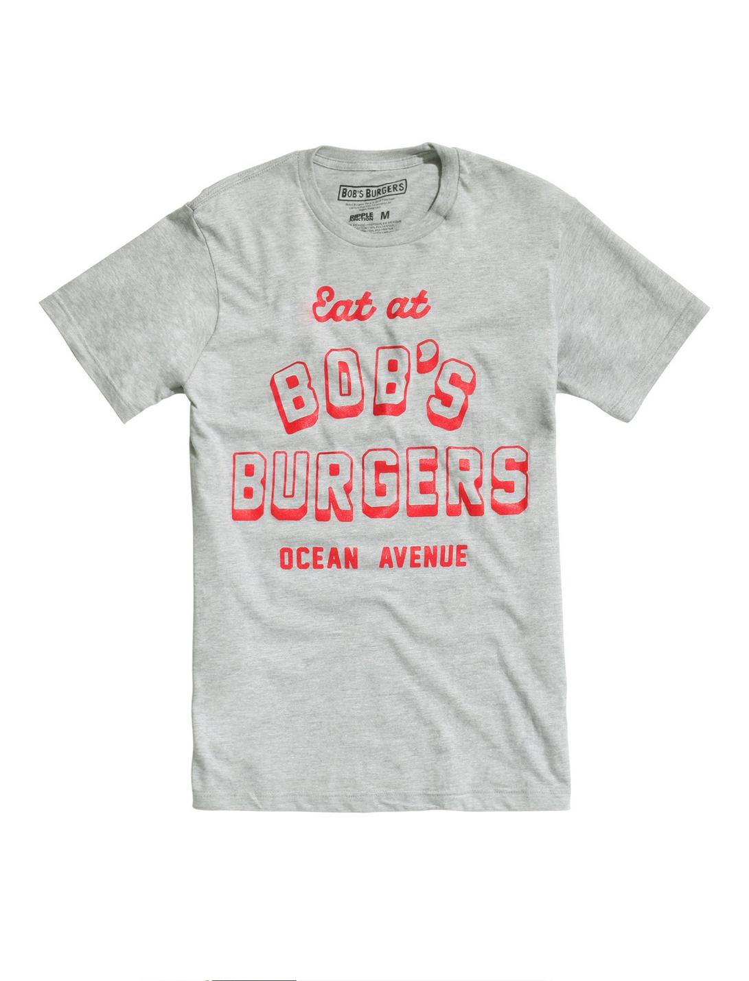 Bob's Burgers Eat At T-Shirt, BLACK, hi-res