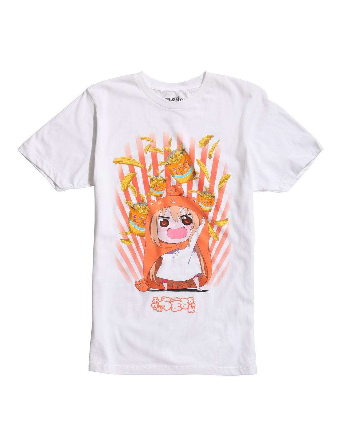 Himouto! Umaru-Chan Potato Chips T-Shirt, WHITE, hi-res