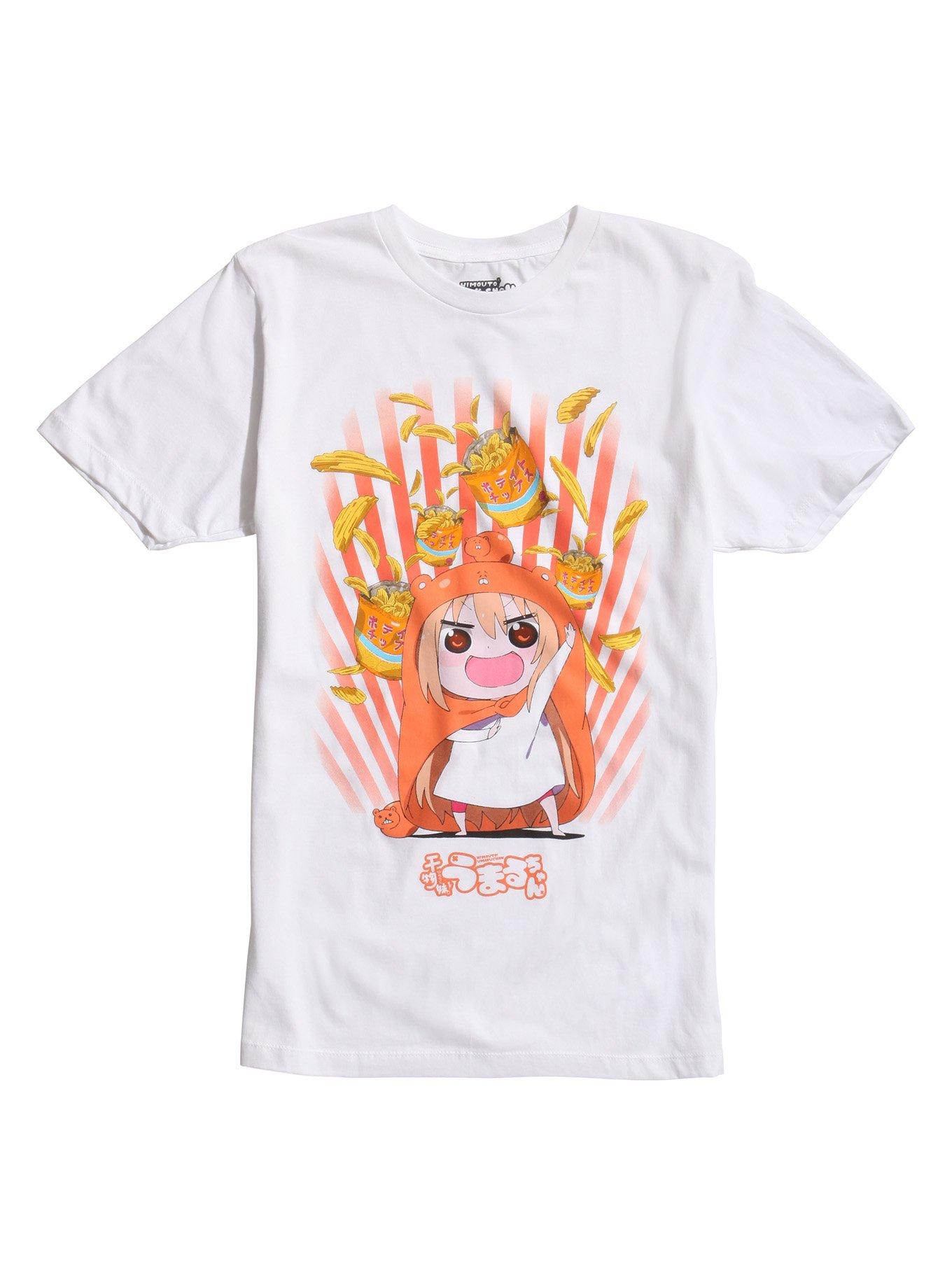 Himouto! Umaru-Chan Potato Chips T-Shirt, WHITE, hi-res