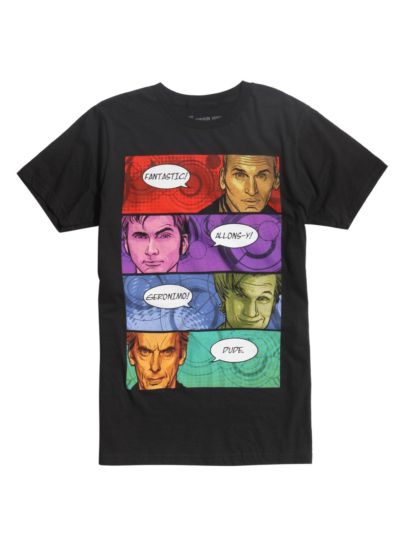 Doctor Who Taglines T-Shirt, BLACK, hi-res