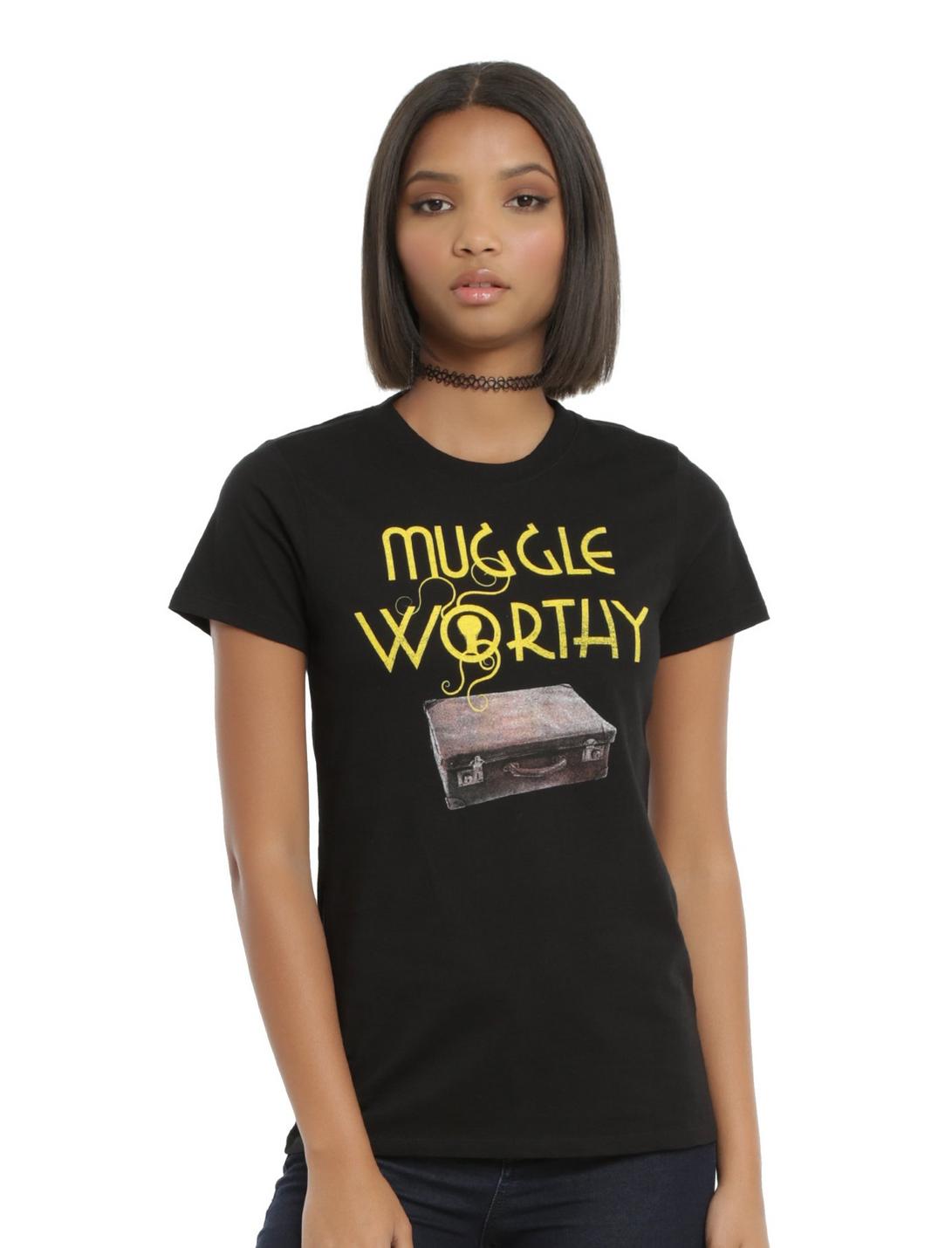 Fantastic Beasts And Where To Find Them Muggle Worthy Girls T-Shirt, BLACK, hi-res