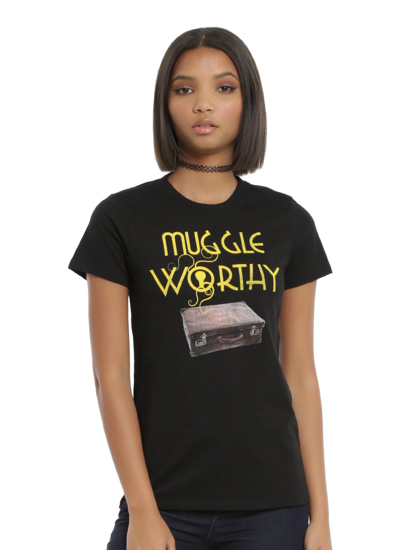 Fantastic Beasts And Where To Find Them Muggle Worthy Girls T-Shirt, BLACK, hi-res