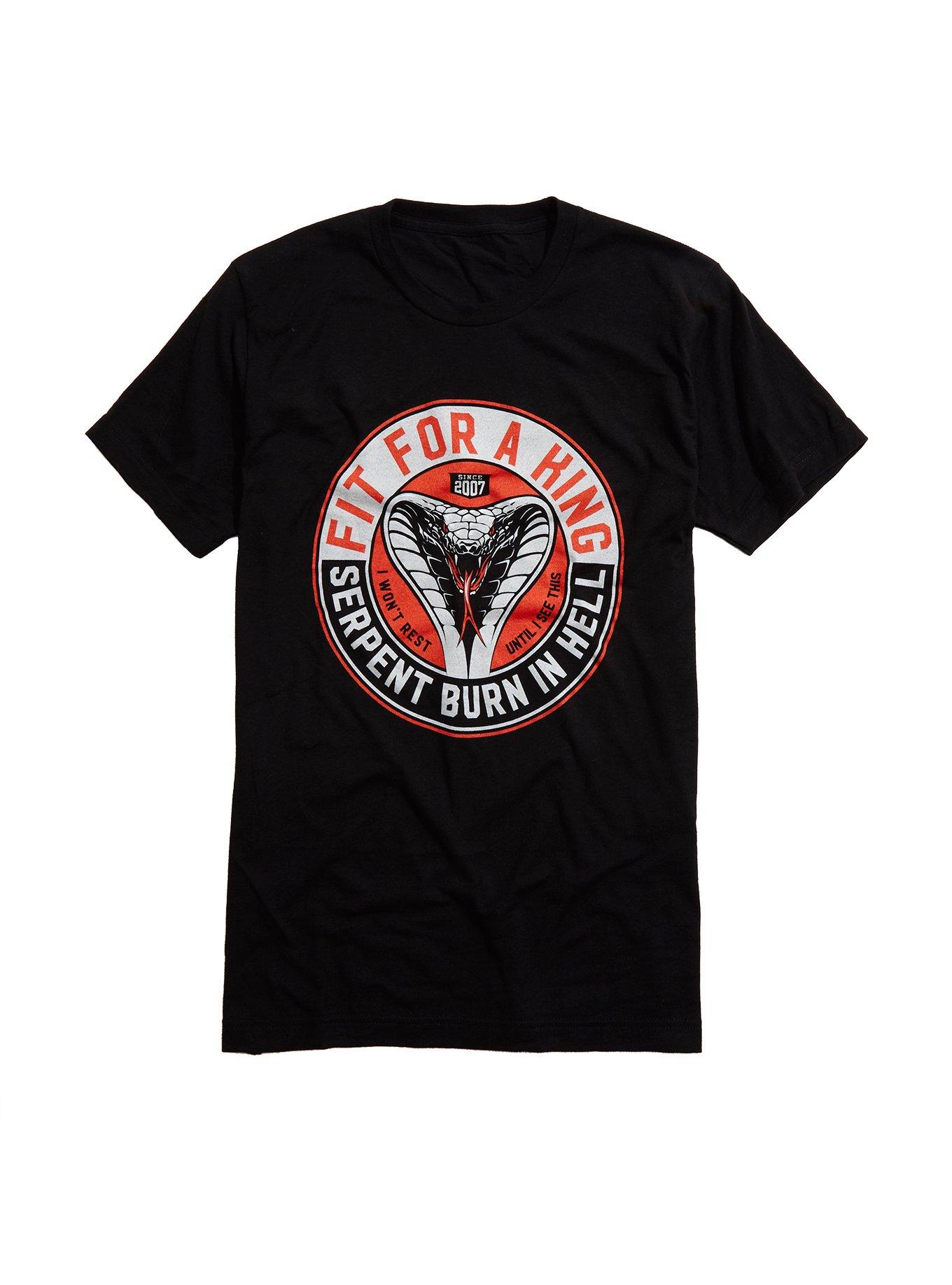 Fit For A King Cobra T-Shirt, BLACK, hi-res