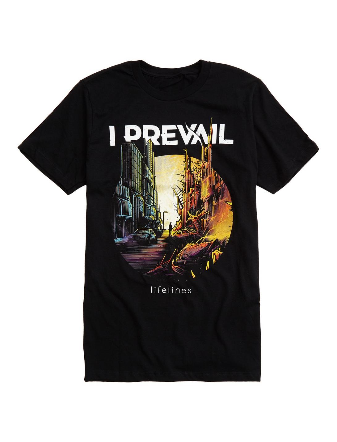 I Prevail Lifelines Cover T-Shirt, BLACK, hi-res