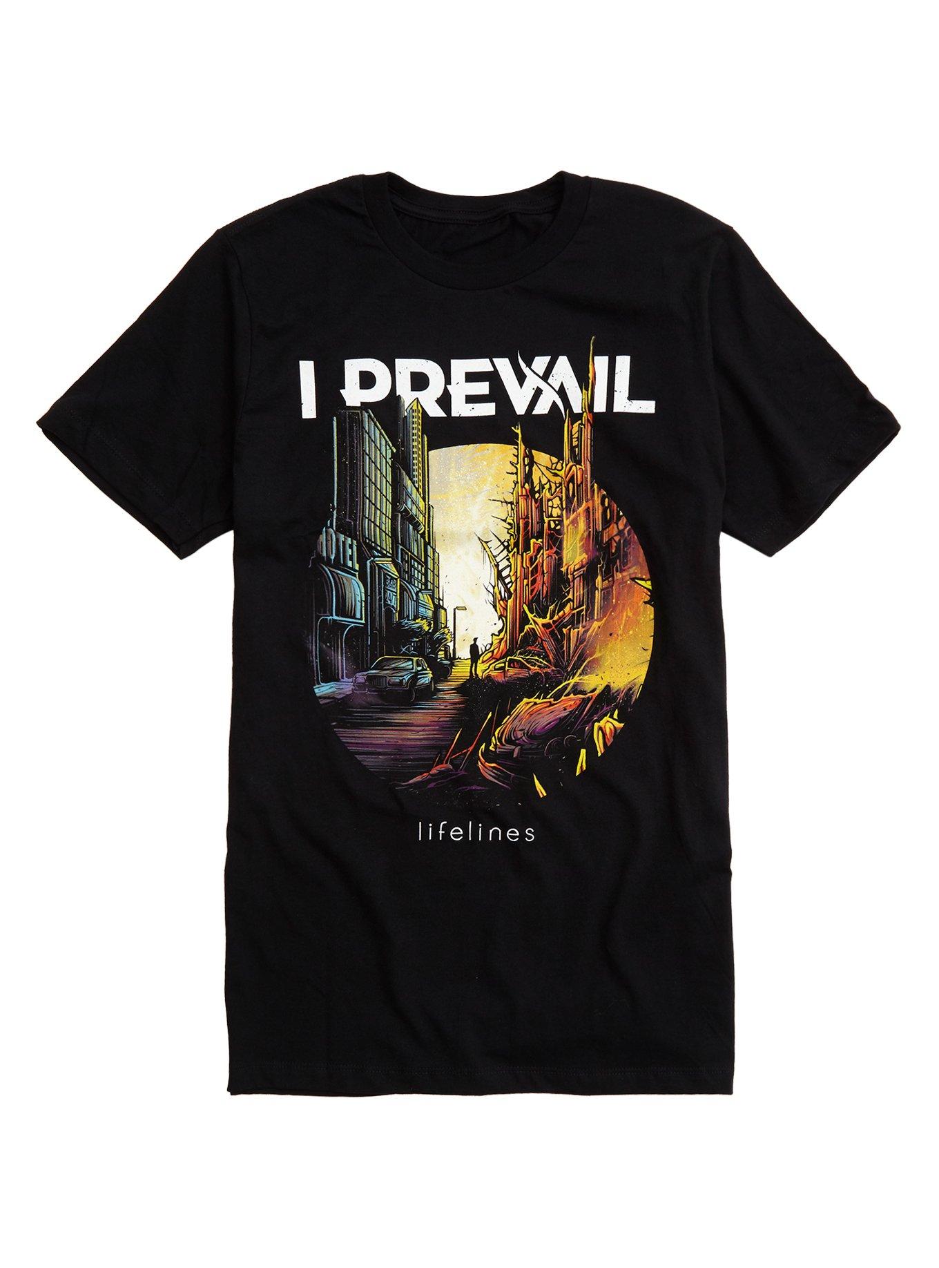 I Prevail Lifelines Cover T-Shirt, BLACK, hi-res