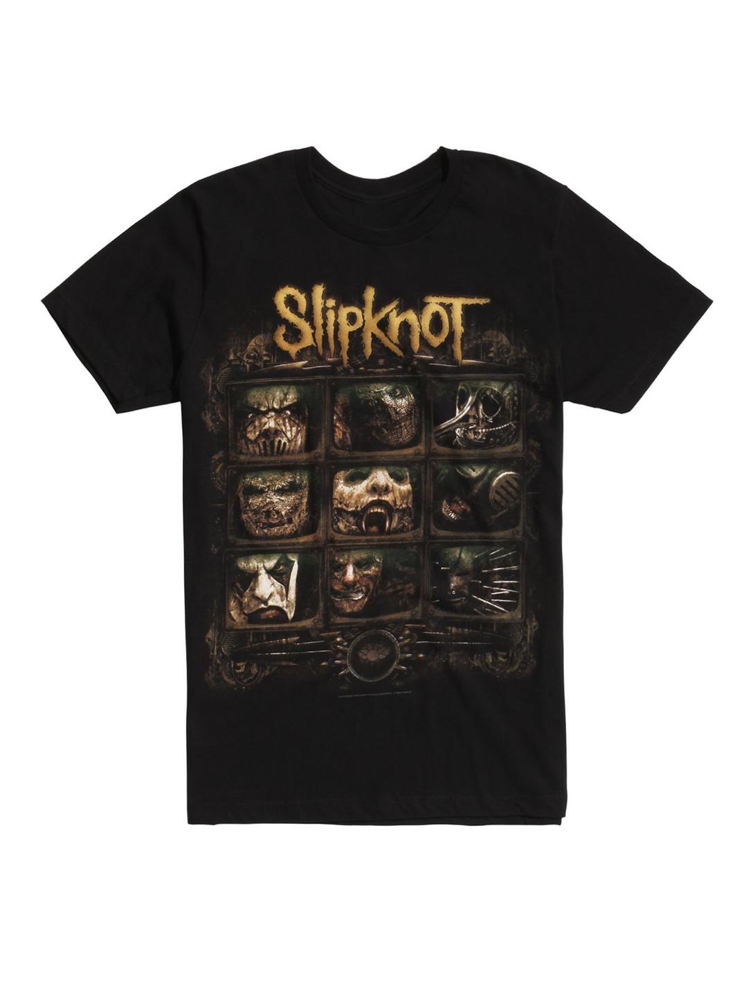 Slipknot Video Screens T-Shirt, BLACK, hi-res
