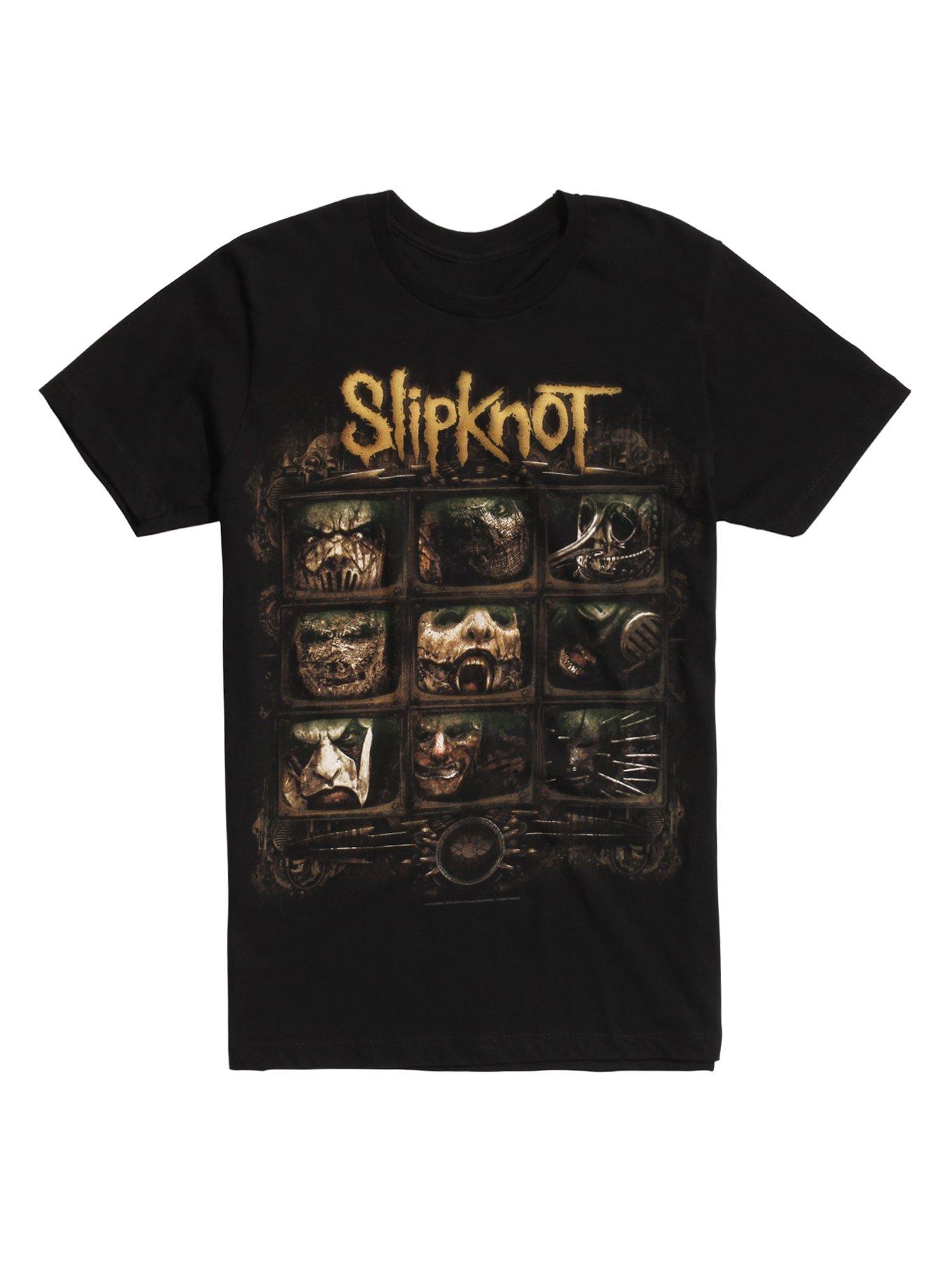 Slipknot Video Screens T-Shirt, BLACK, hi-res