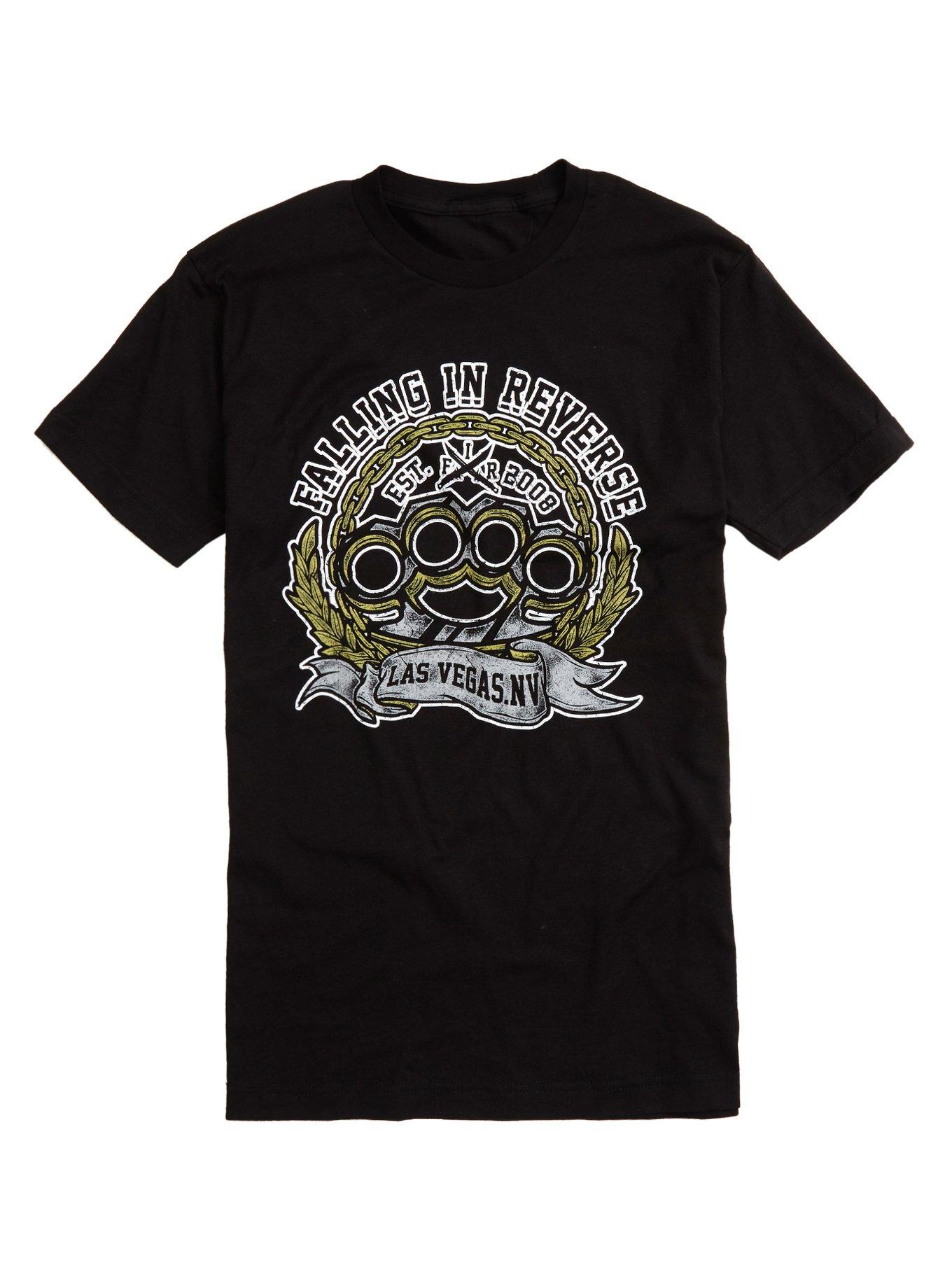 Falling In Reverse Brass Knuckles T-Shirt, BLACK, hi-res