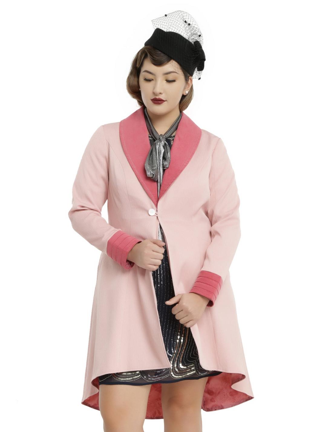 Fantastic Beasts And Where To Find Them Queenie Coat Plus Size, PINK, hi-res