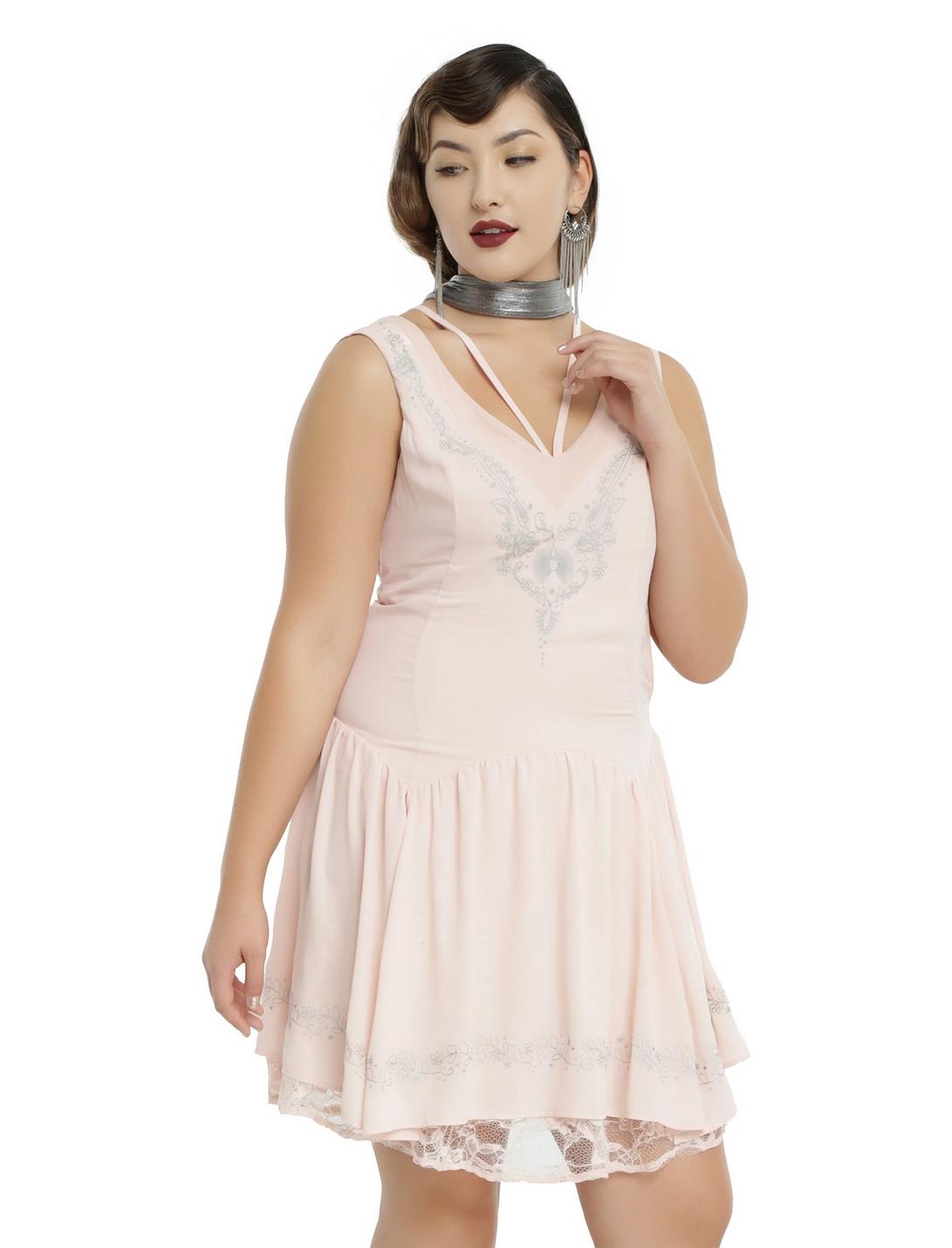 Fantastic Beasts And Where To Find Them Pink Queenie Dress Plus Size, PINK, hi-res