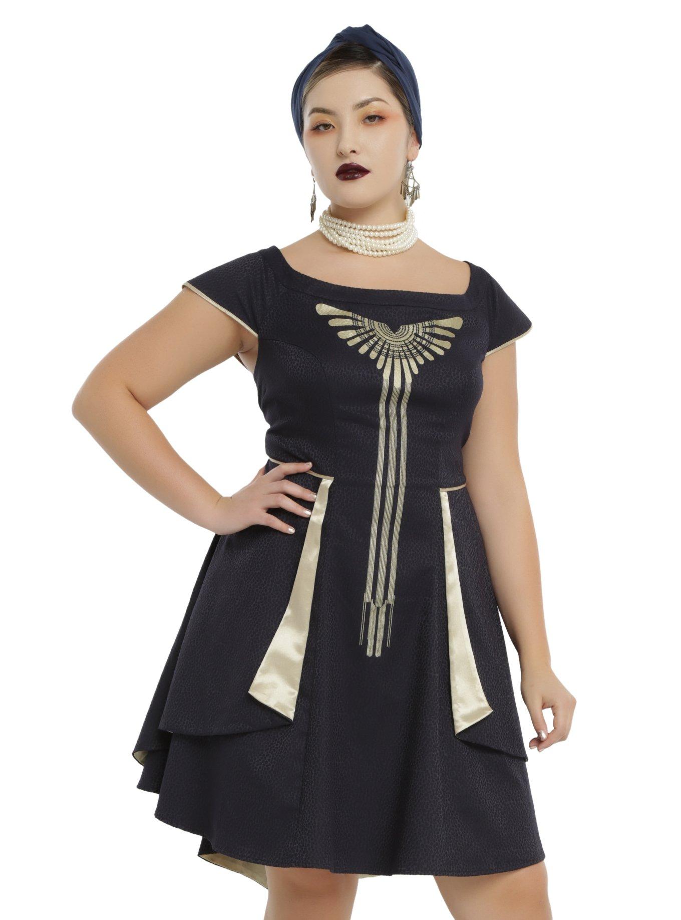 Fantastic Beasts And Where To Find Them Seraphina Dress Plus Size, BLACK, hi-res