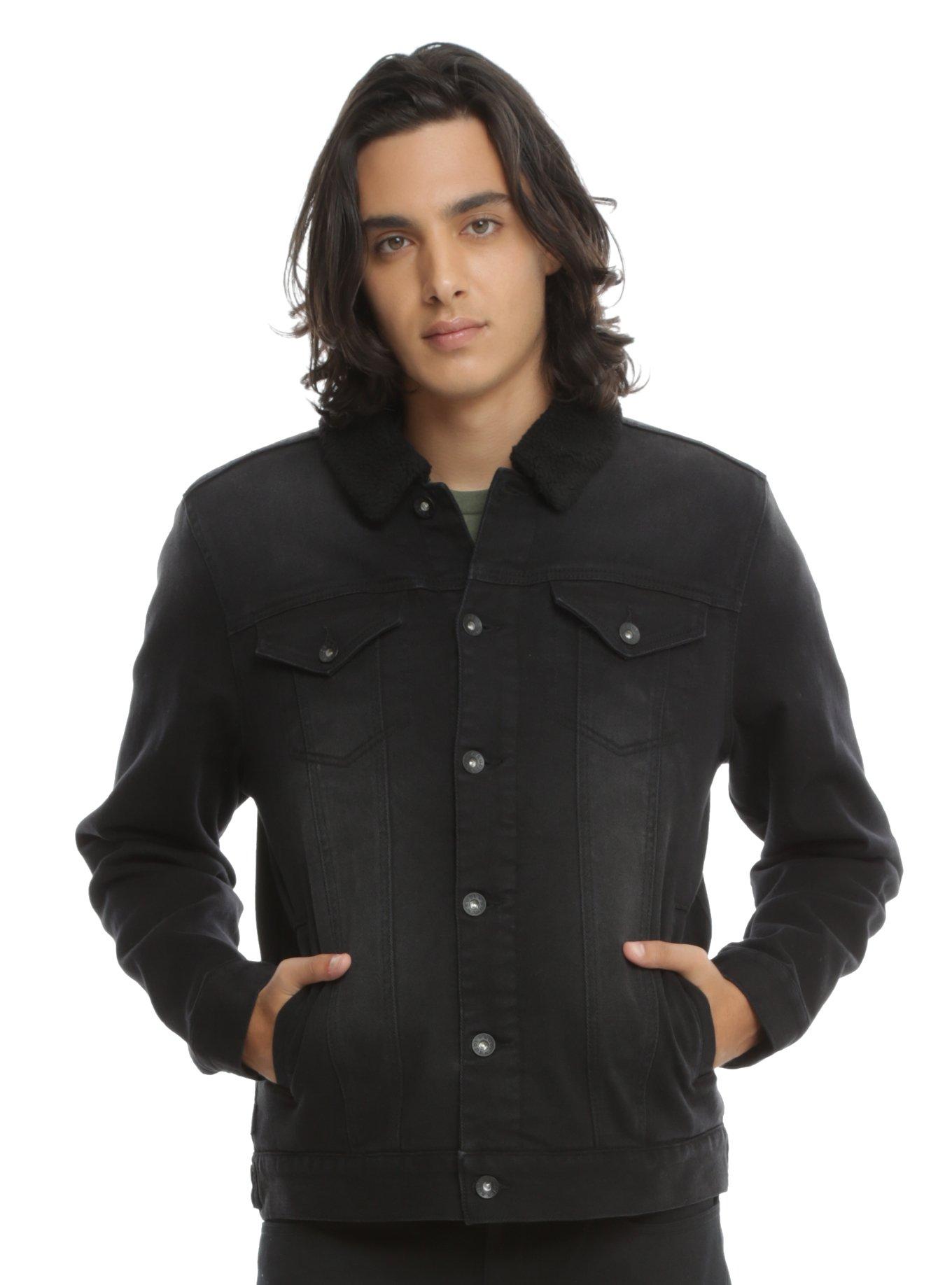 Rude black shop denim jacket