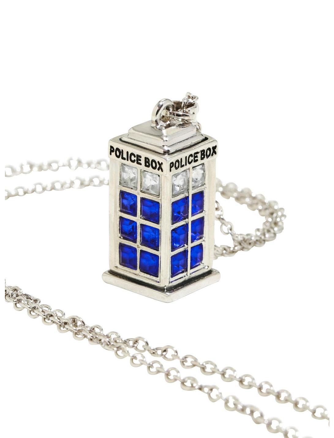 Doctor Who Bling TARDIS Necklace, , hi-res