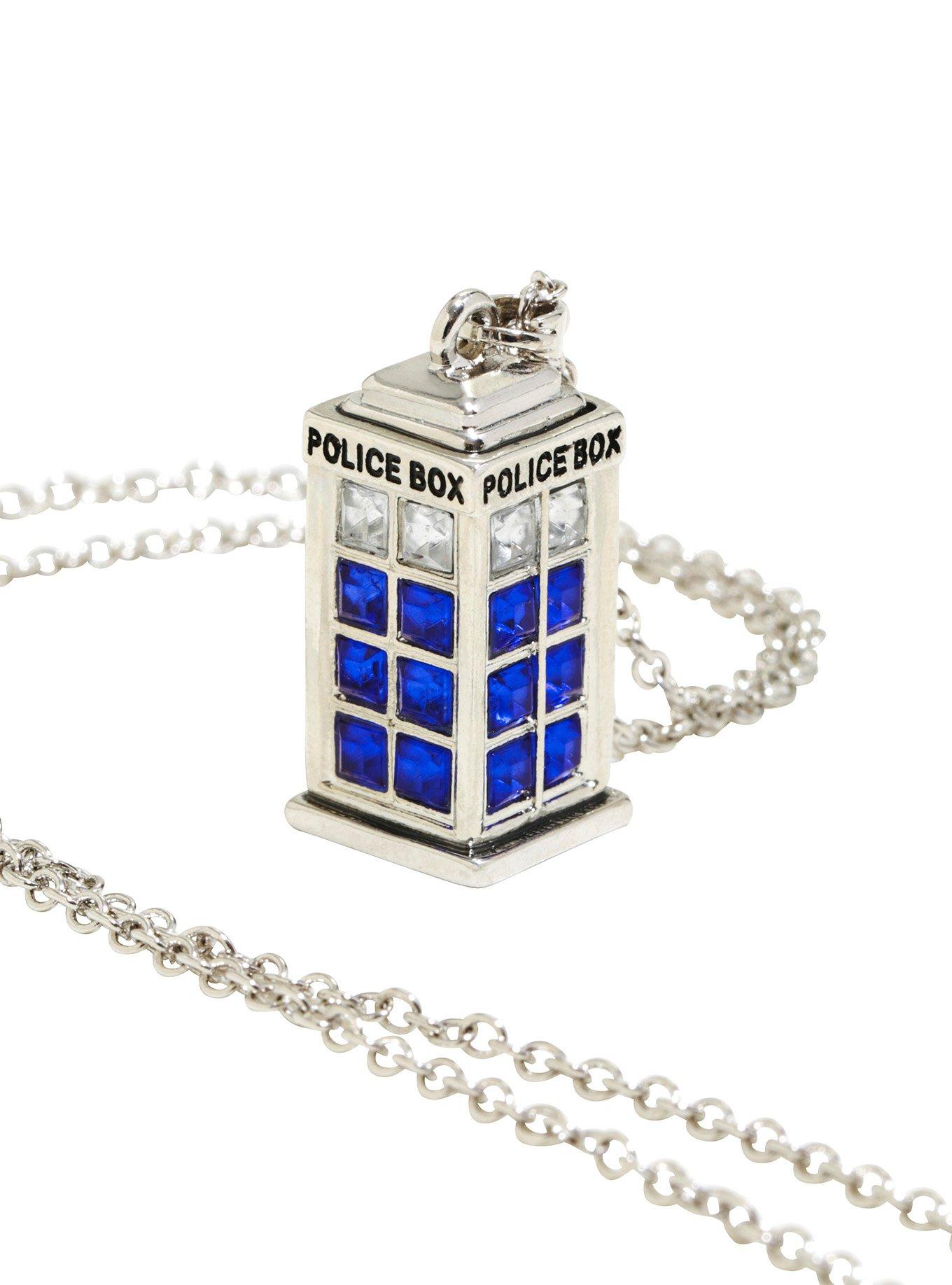 Doctor Who Bling TARDIS Necklace, , hi-res