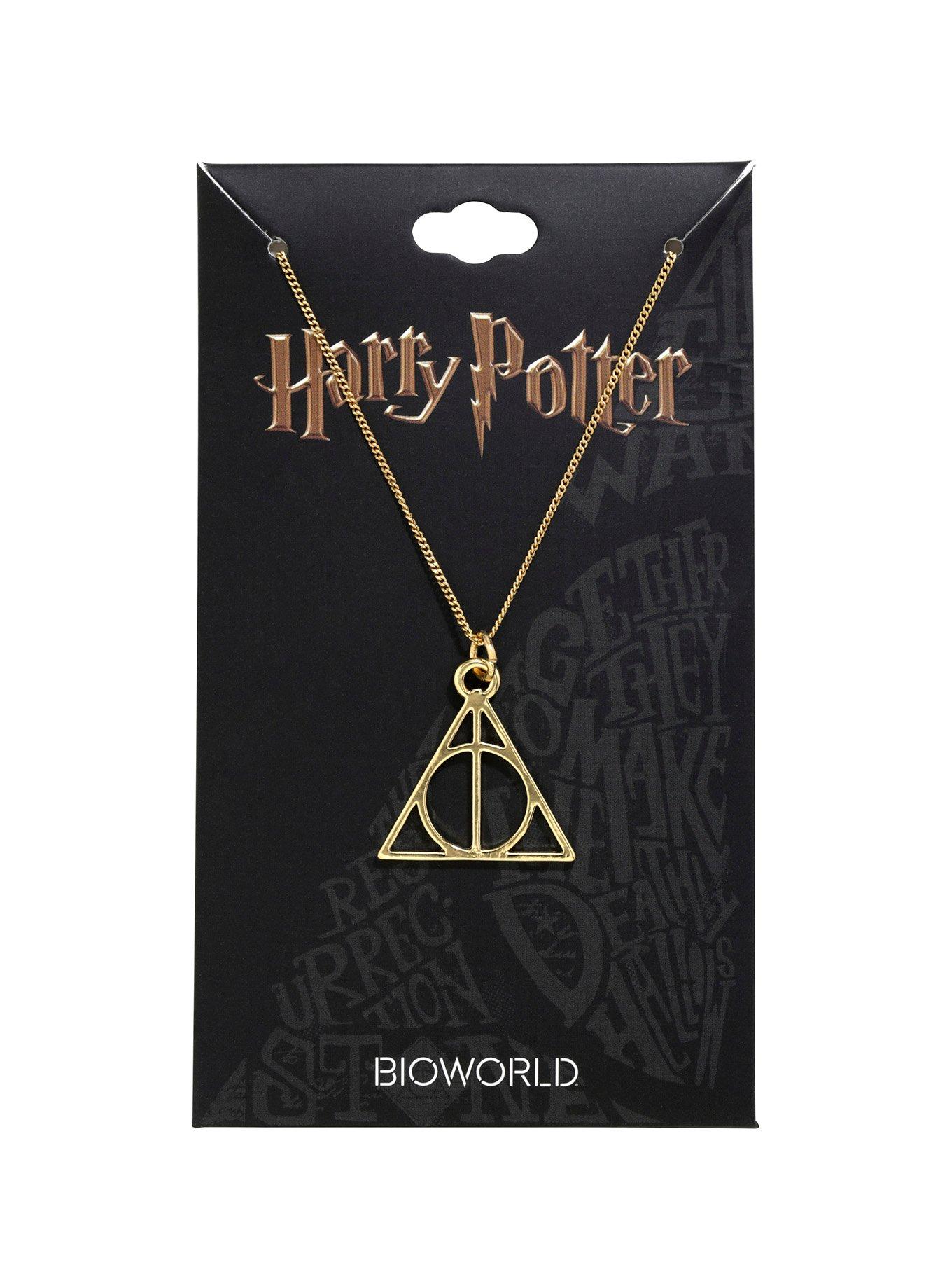 Harry Potter Deathly Hallows Chain Necklace, , hi-res