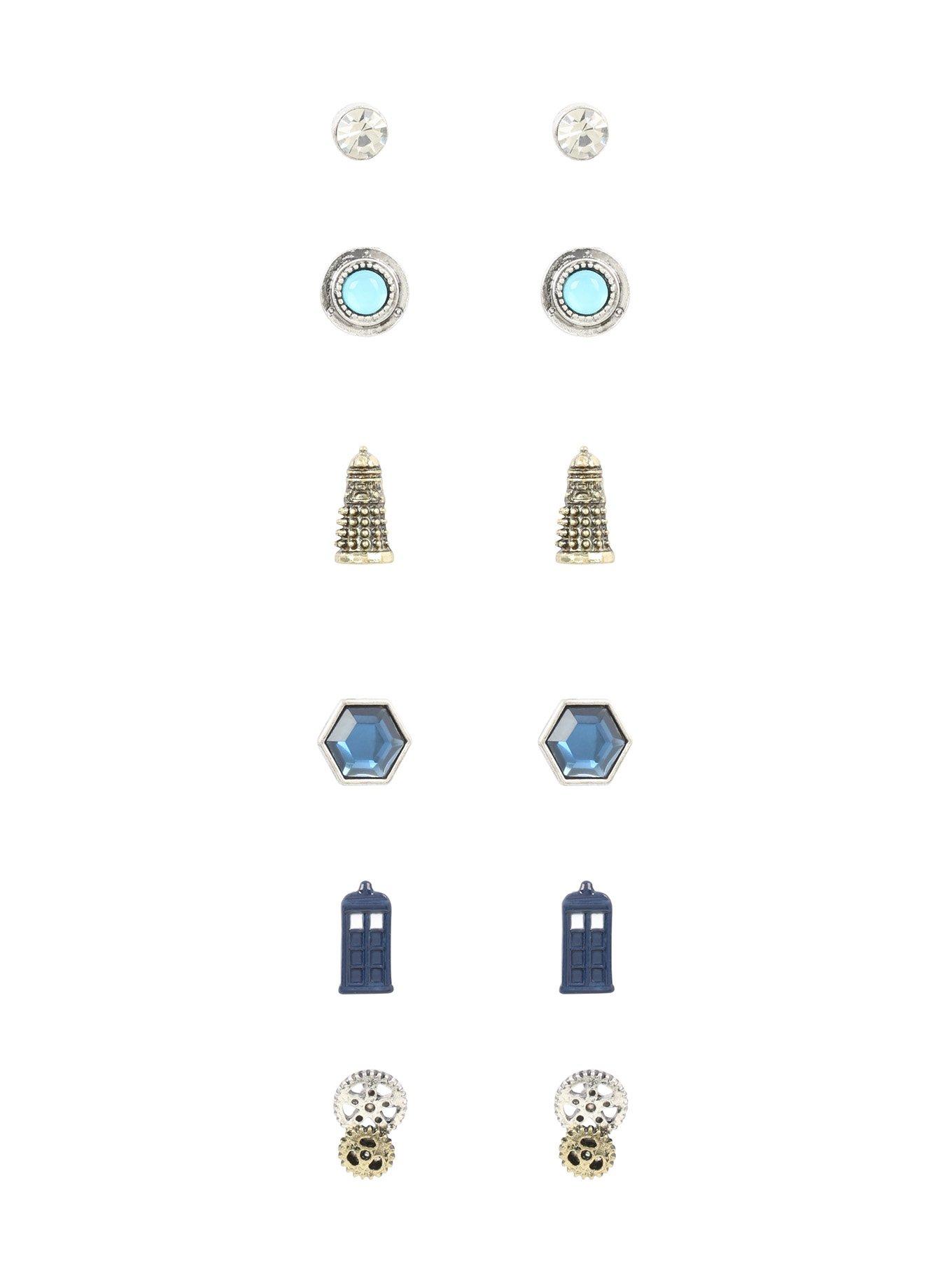 Doctor Who Icons Earrings Set, , hi-res