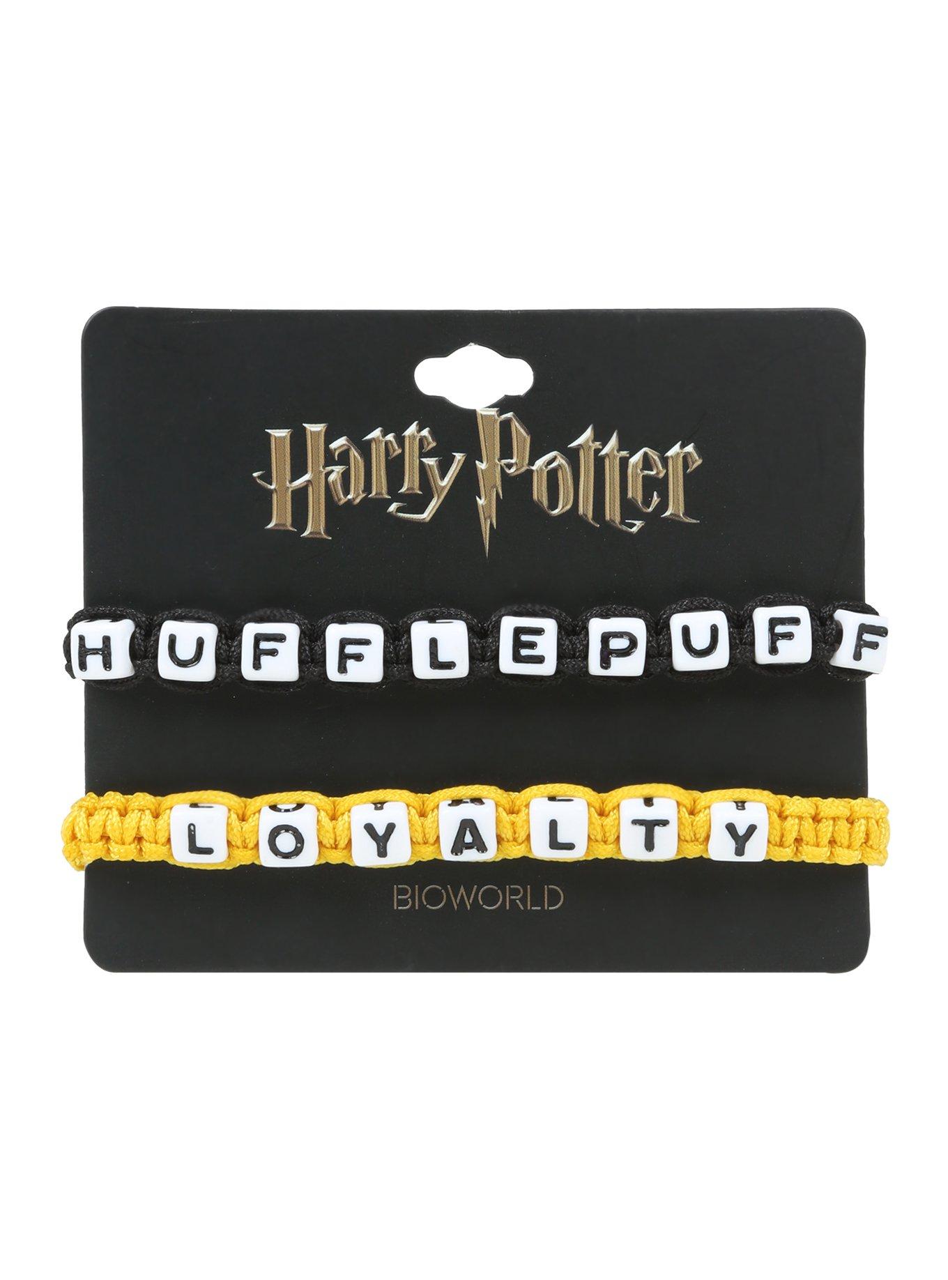 Harry Potter Hufflepuff Block Letter Bracelet Set Hot Topic