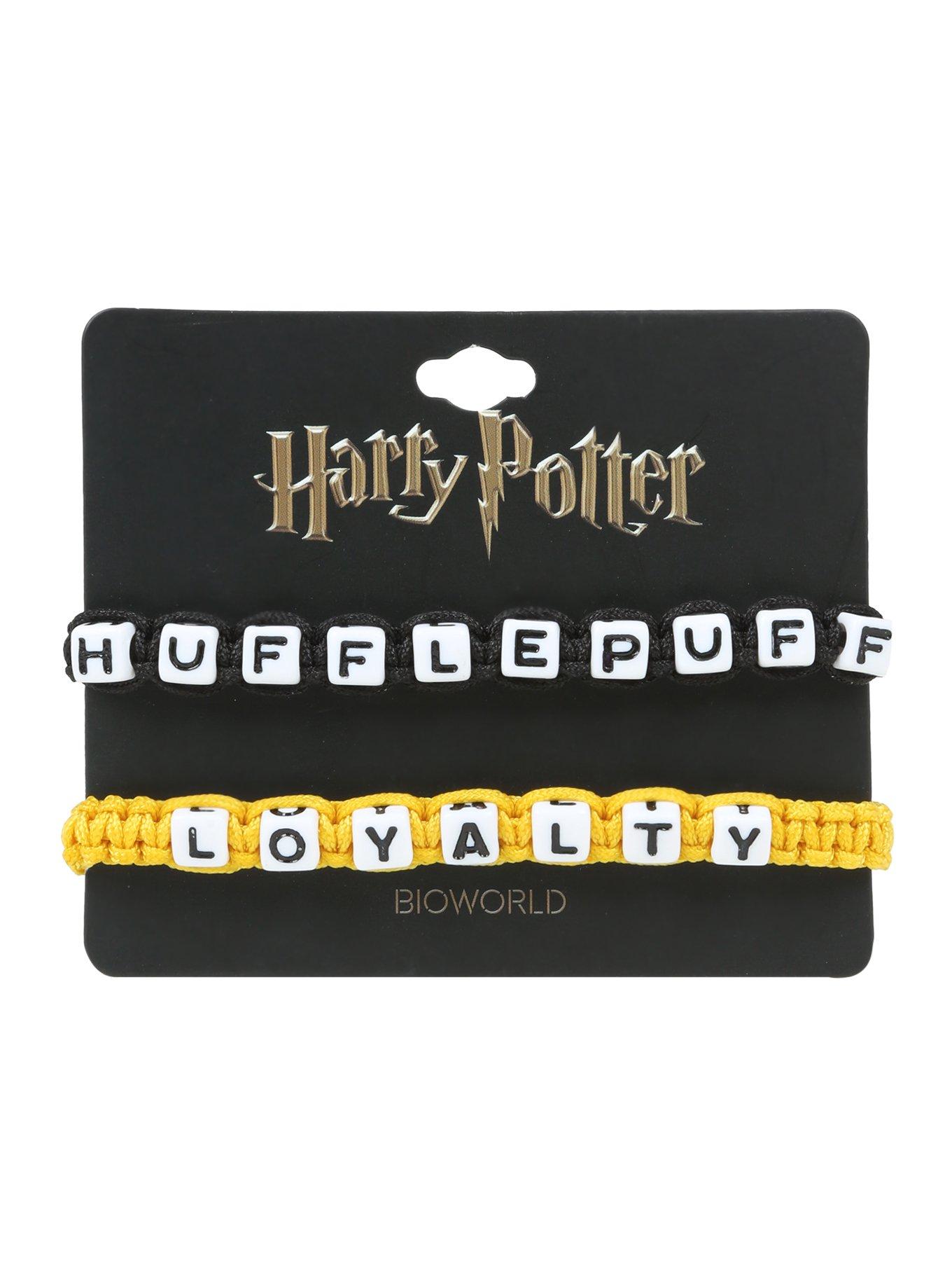 Harry Potter Hufflepuff Block Letter Bracelet Set, , hi-res
