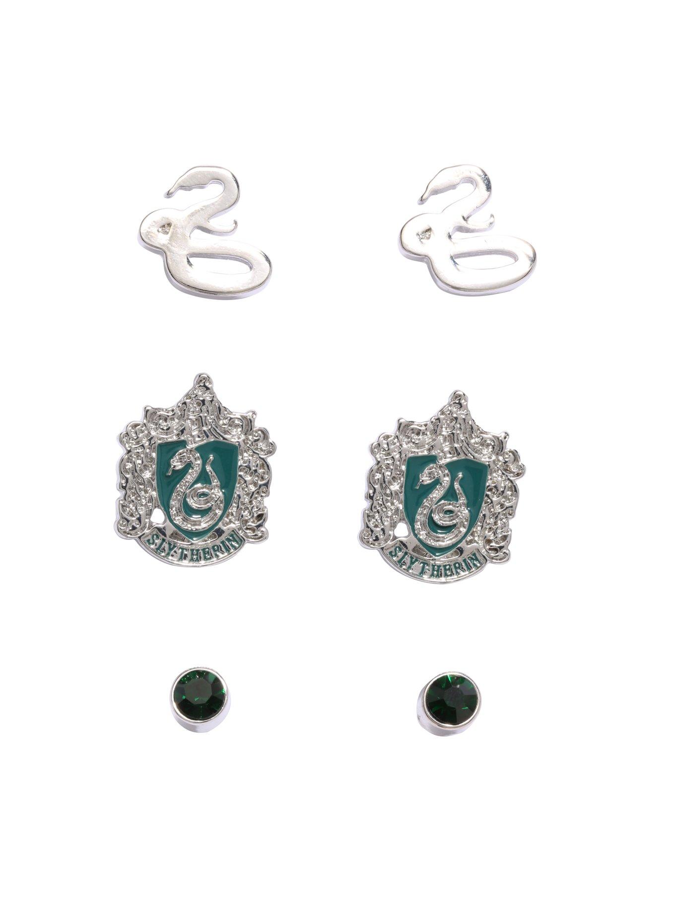 Harry Potter Slytherin Earring Set, , hi-res