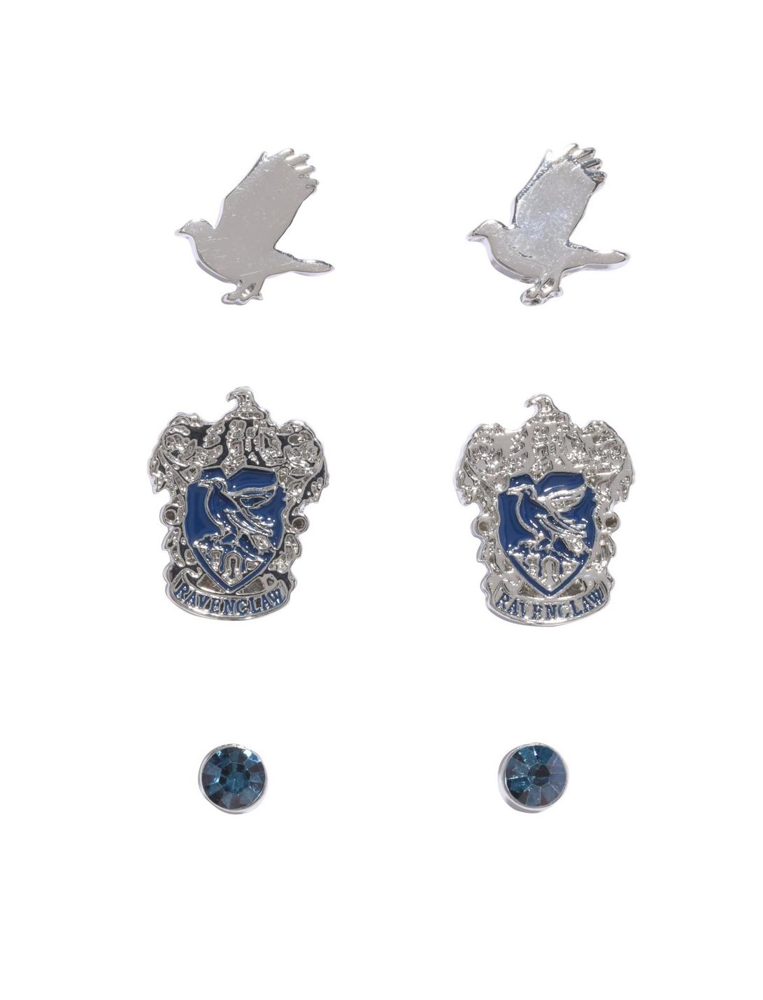 Harry Potter Ravenclaw Crest Earrings, , hi-res