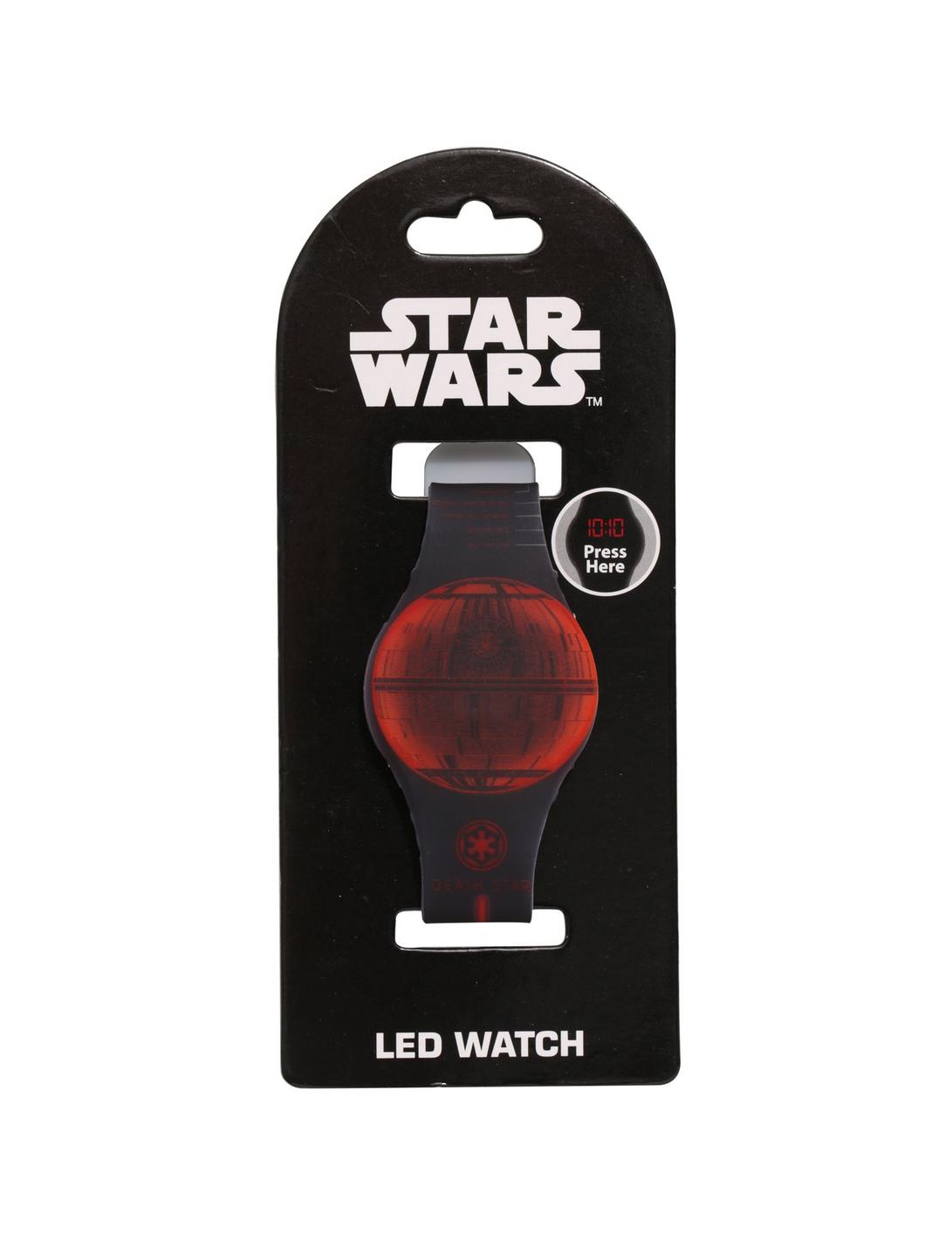 Star Wars Death Star Rubber LED Watch, , hi-res