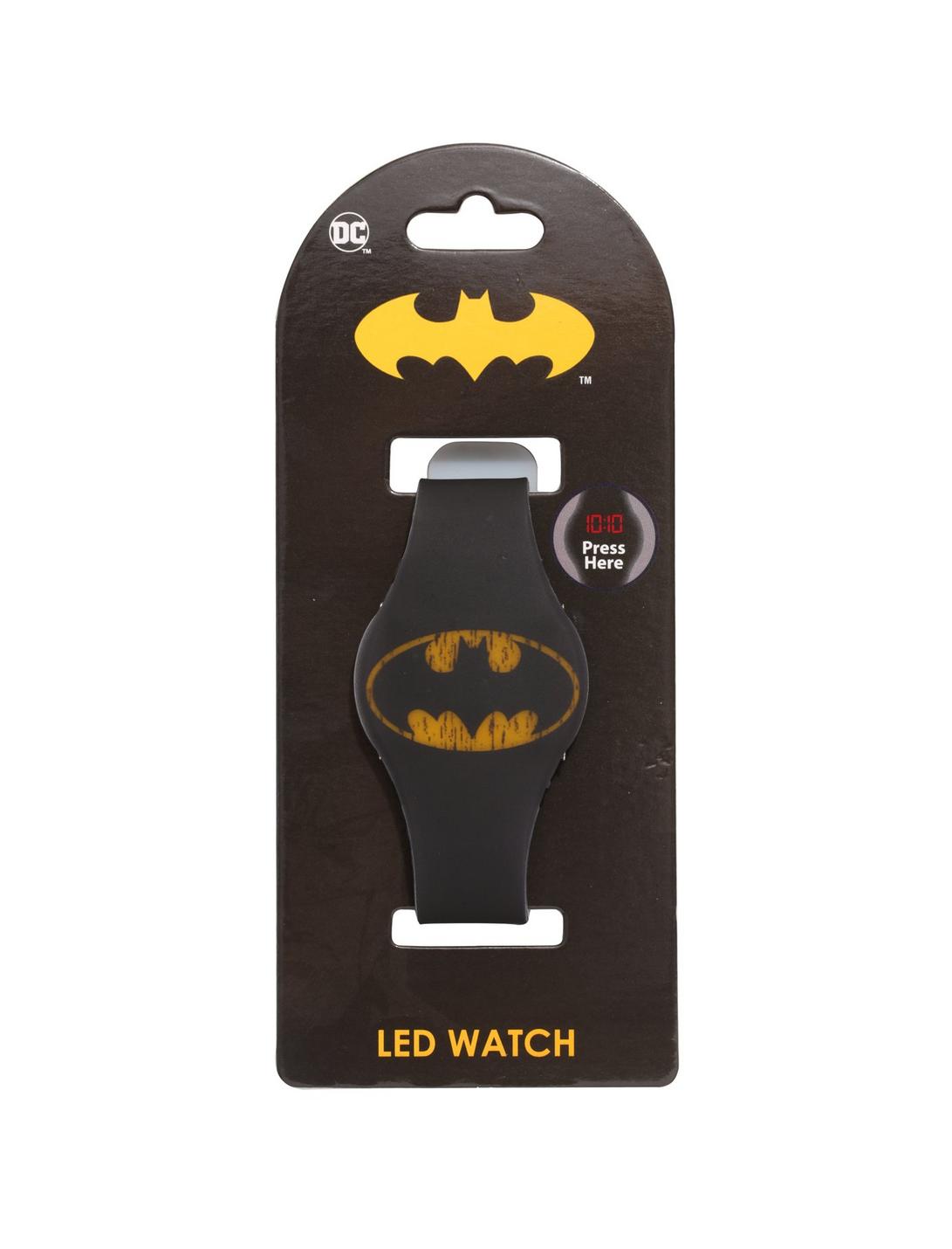 DC Comics Batman Rubber LED Watch, , hi-res