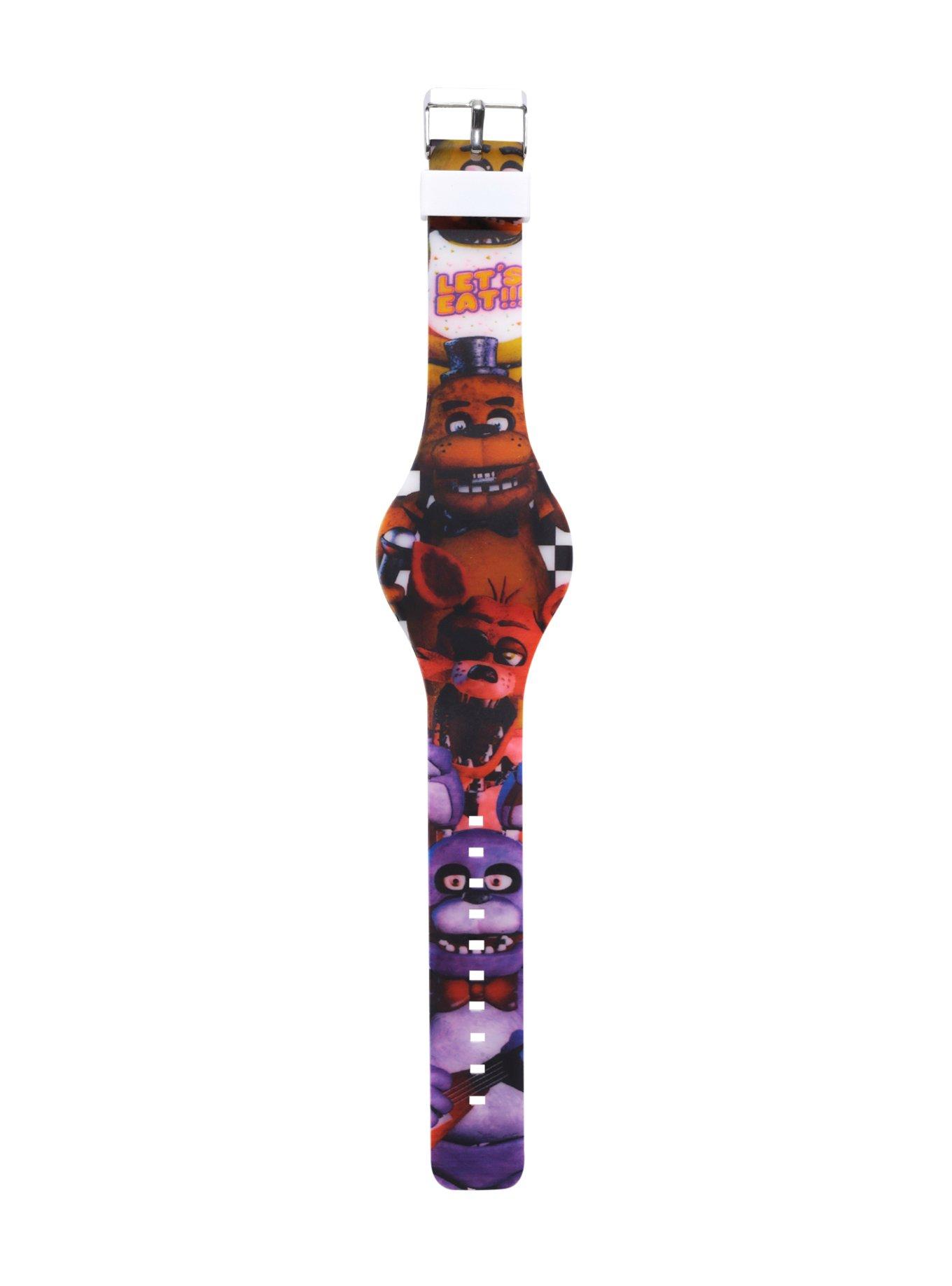 Five Nights At Freddy's Freddy Fazbear Rubber LED Watch, , hi-res