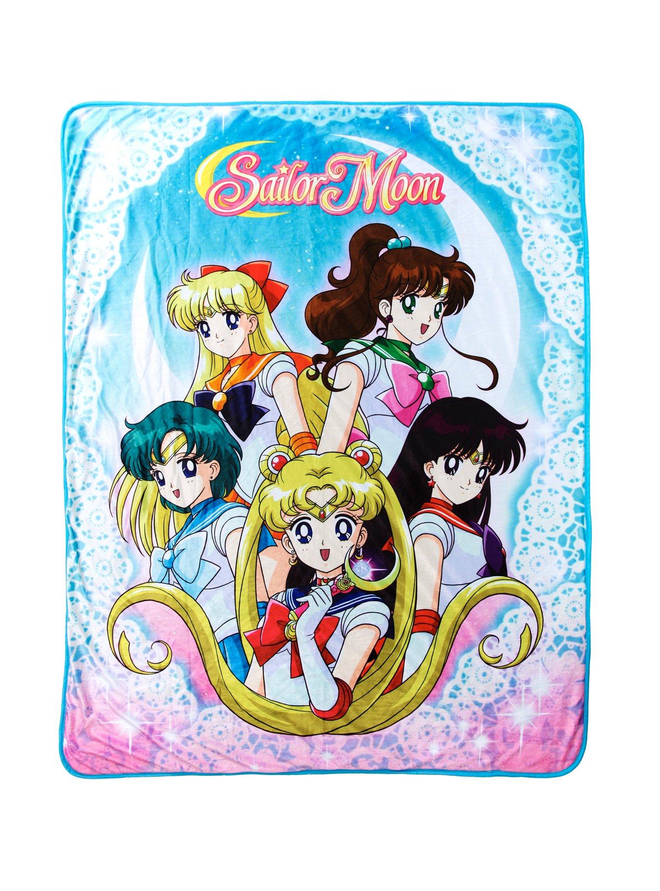Sailor Moon Sailor Scouts Throw Blanket, , hi-res