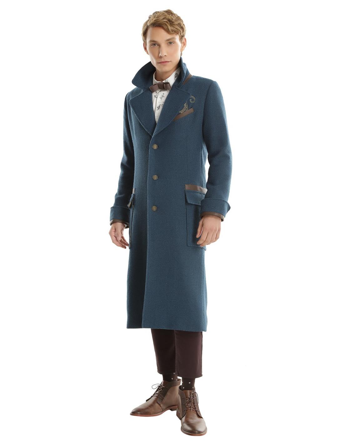Fantastic Beasts And Where To Find Them Newt Scamander Overcoat, BLUE, hi-res