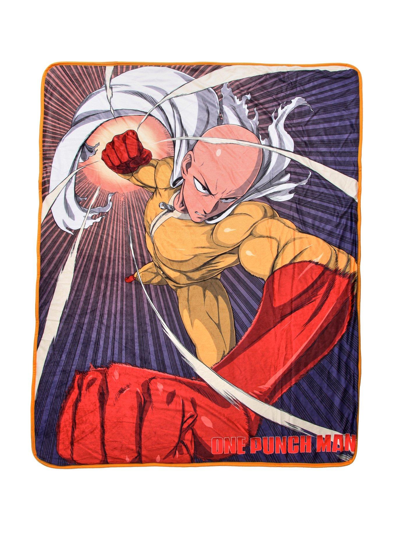 One Punch Man Throw Blanket, , hi-res