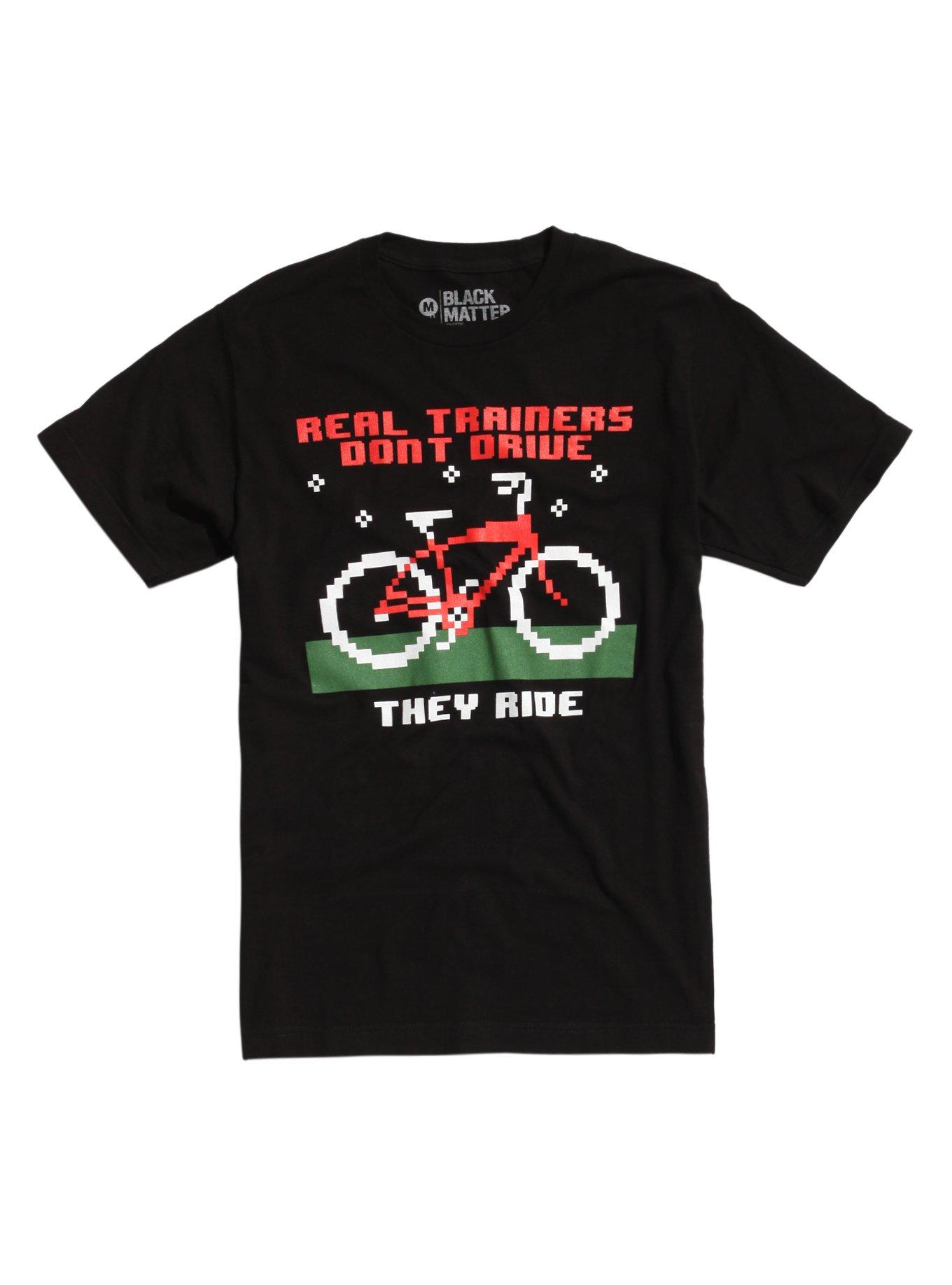 Real Trainers Don't Drive T-Shirt, BLACK, hi-res