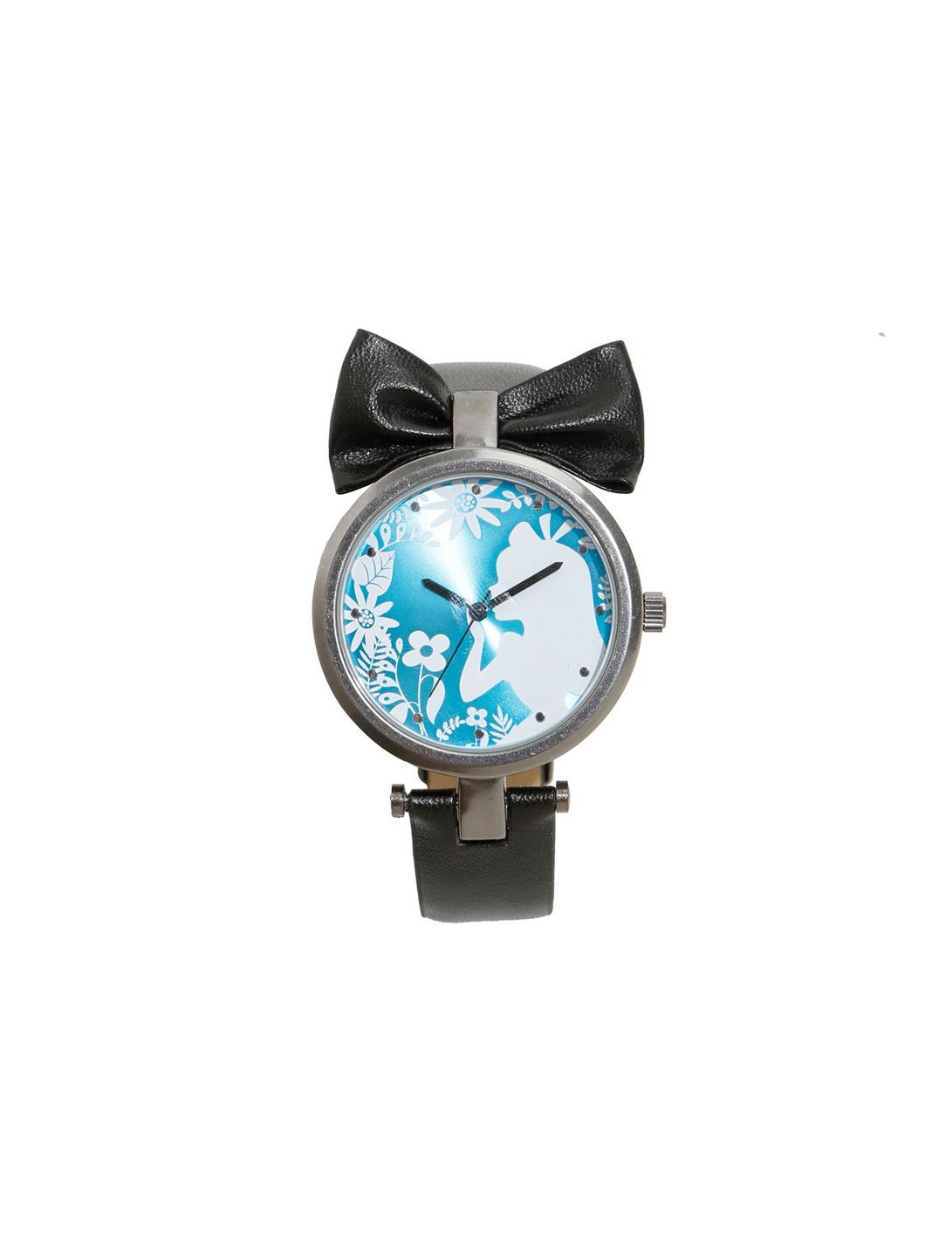 Disney Alice In Wonderland Alice Silhouette Bow Watch, , hi-res