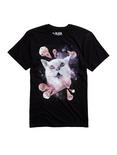 Cat Brain Freeze T-Shirt, BLACK, hi-res