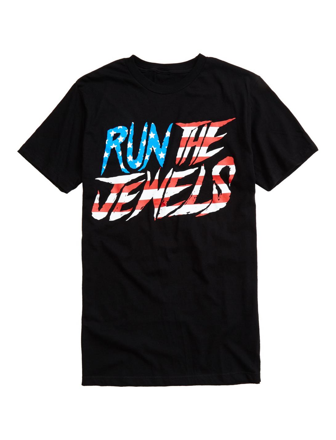 Run The Jewels 'Merica Logo T-Shirt, BLACK, hi-res