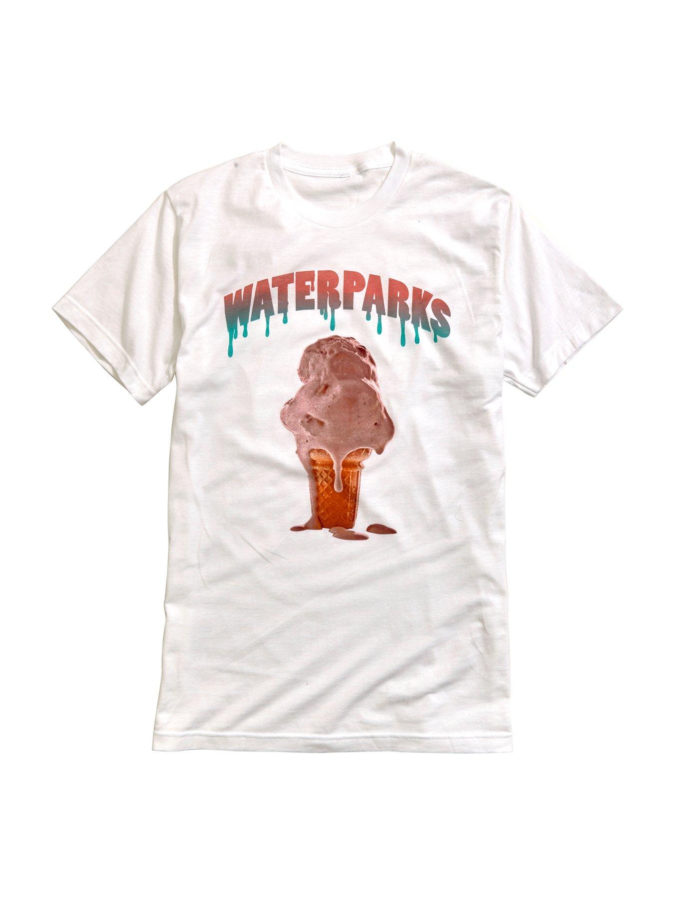 Waterparks Ice Cream Drip T-Shirt, WHITE, hi-res