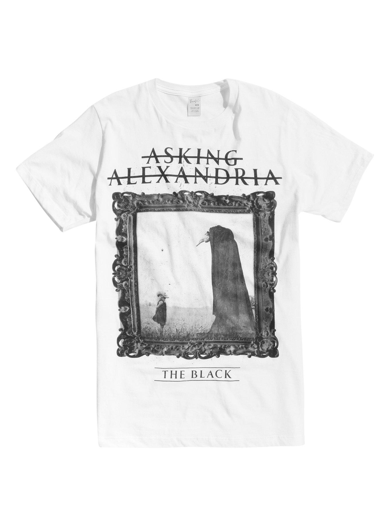 Asking Alexandria The Black T-Shirt, WHITE, hi-res