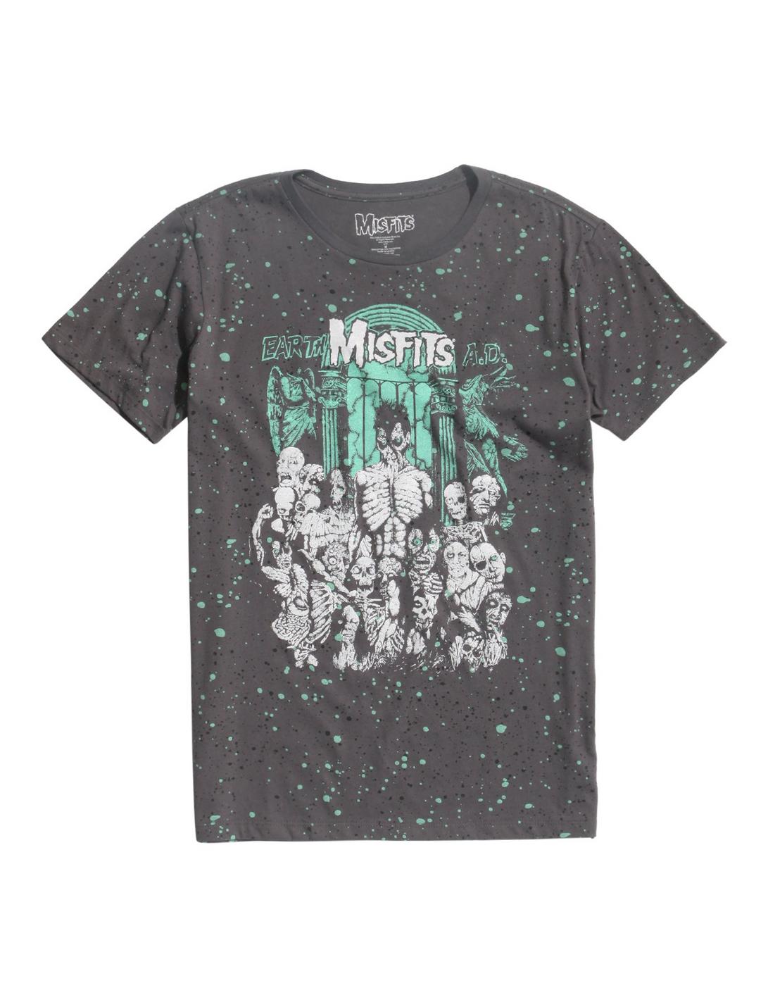 Misfits Earth A.D. Splatter T-Shirt, BLACK, hi-res