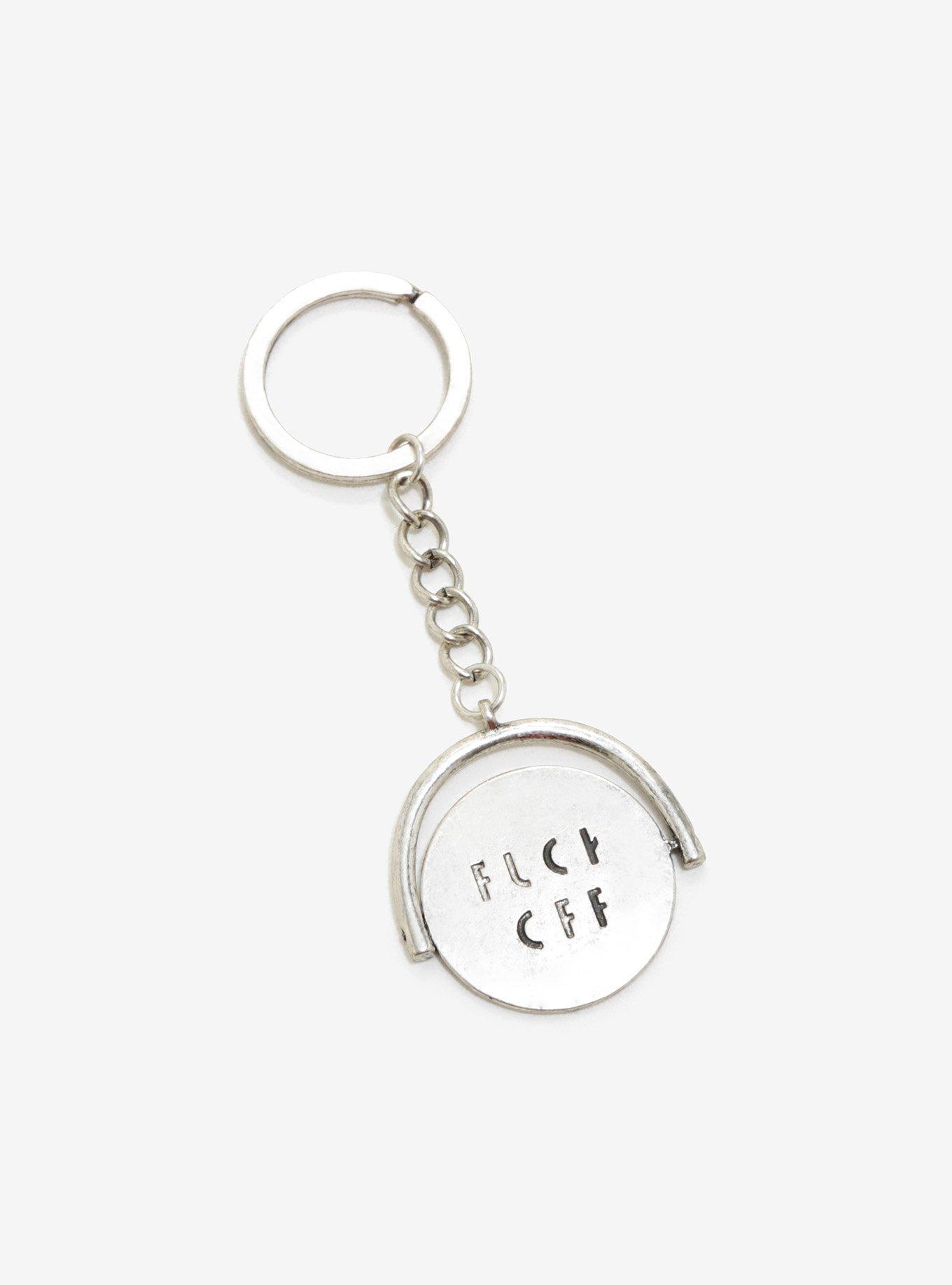 F Off Spinning Key Chain, , hi-res