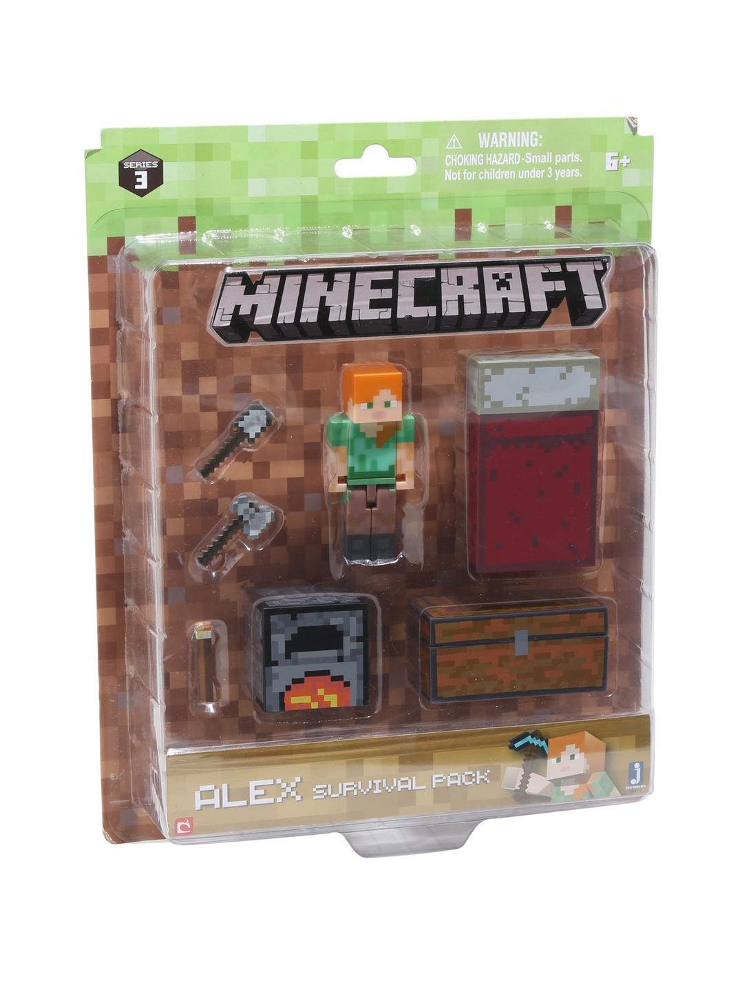 Minecraft Series 3 Alex Survival Pack Action Figure, , hi-res