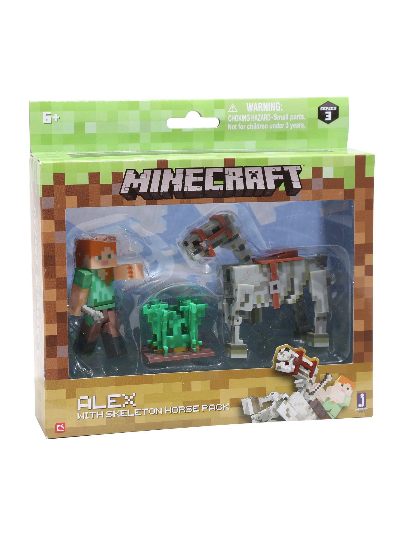 Minecraft Series 3 Alex With Skeleton Horse Pack Action Figure, , hi-res