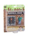 Minecraft Series 3 Steve With Minecart Action Figure, , hi-res