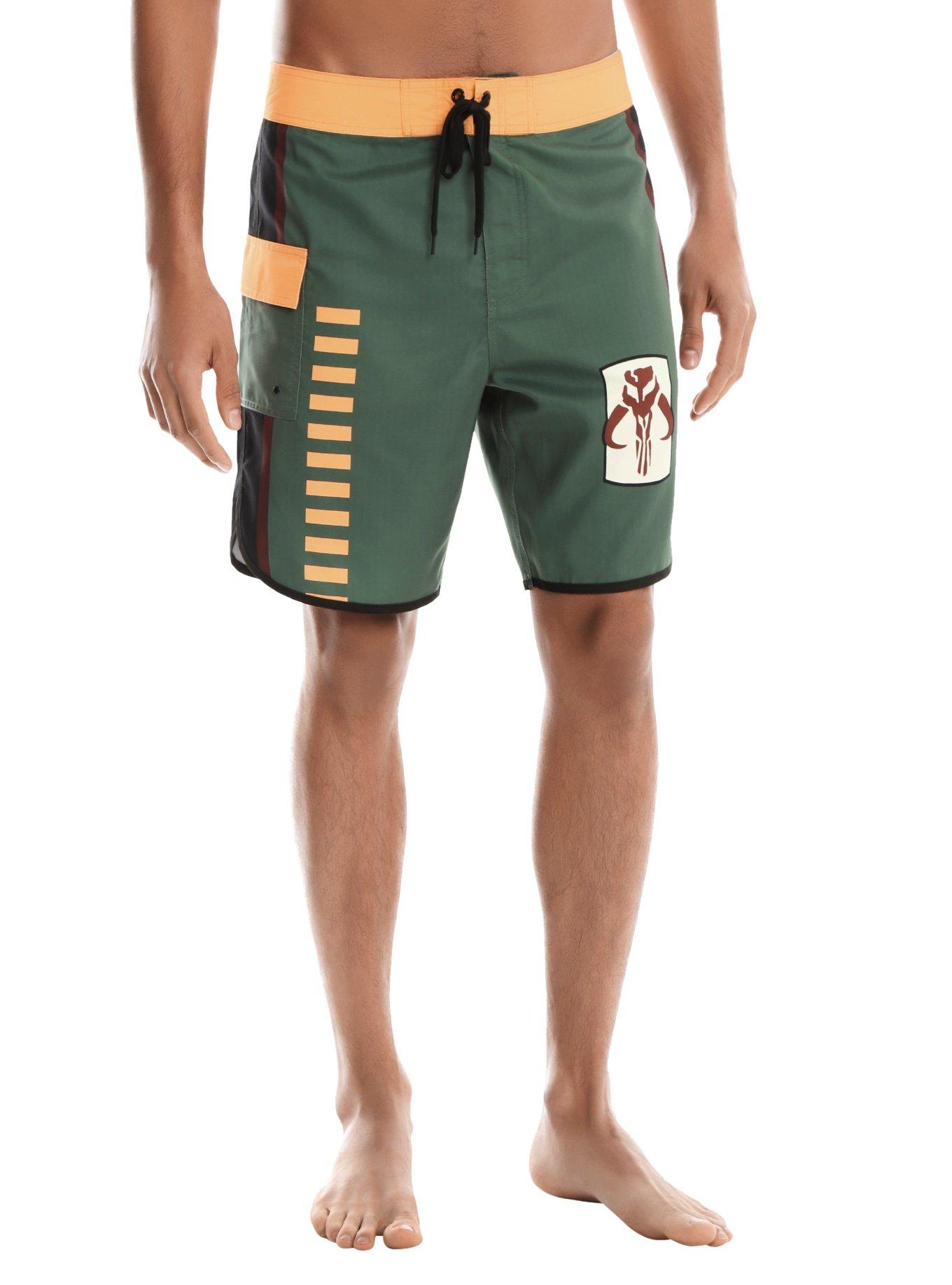 Star Wars Boba Fett Swim Trunks, MULTI, hi-res