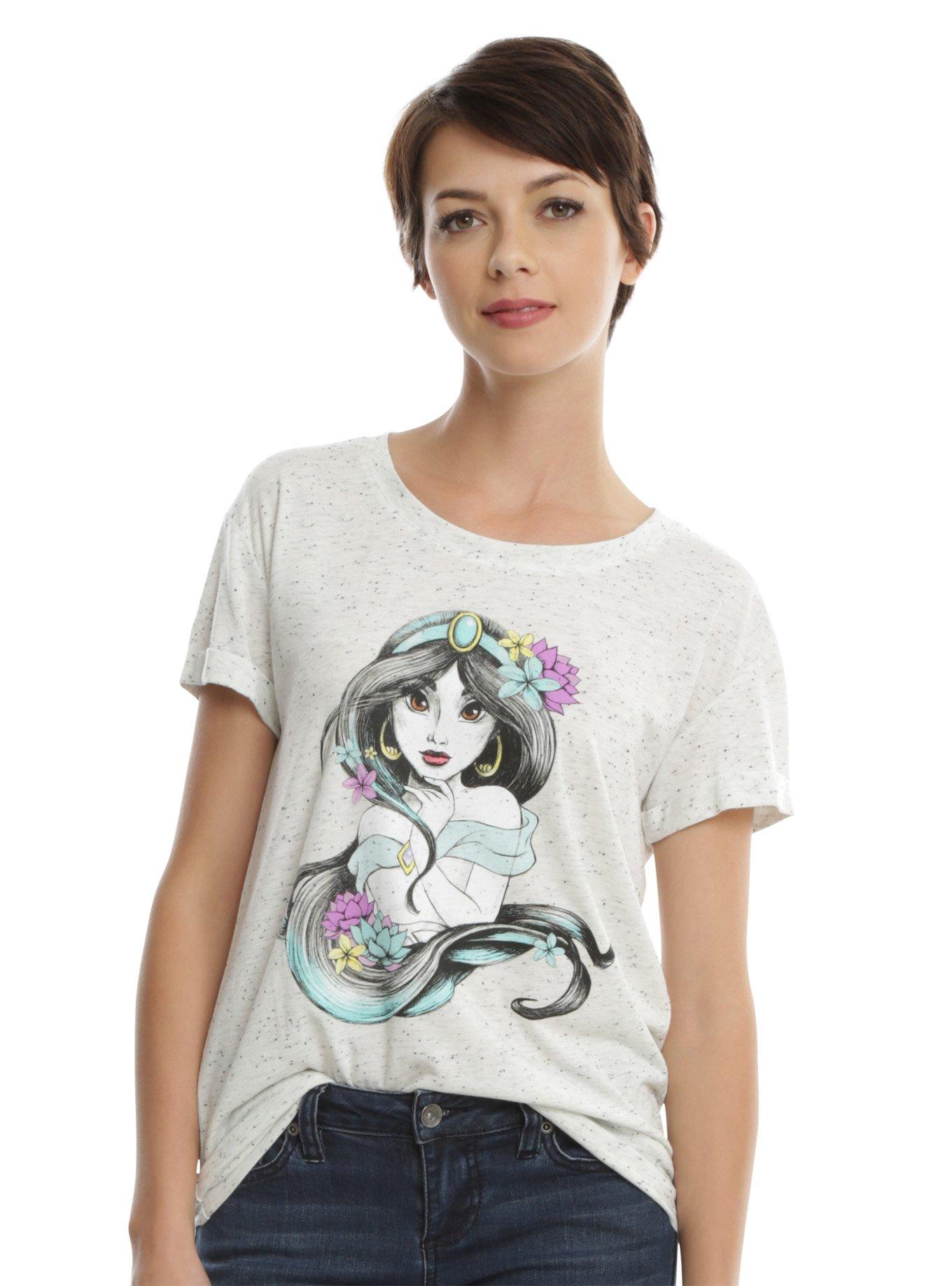 Disney Aladdin Jasmine Speckled Girls T-Shirt, WHITE, hi-res